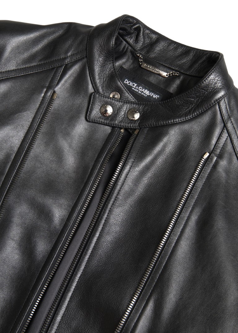 Veste Dolce & Gabbana biker noire