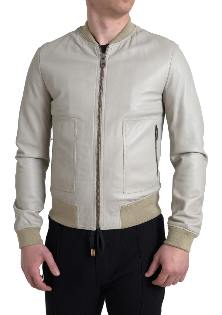 Blouson DOLCE & GABBANA bomber crème