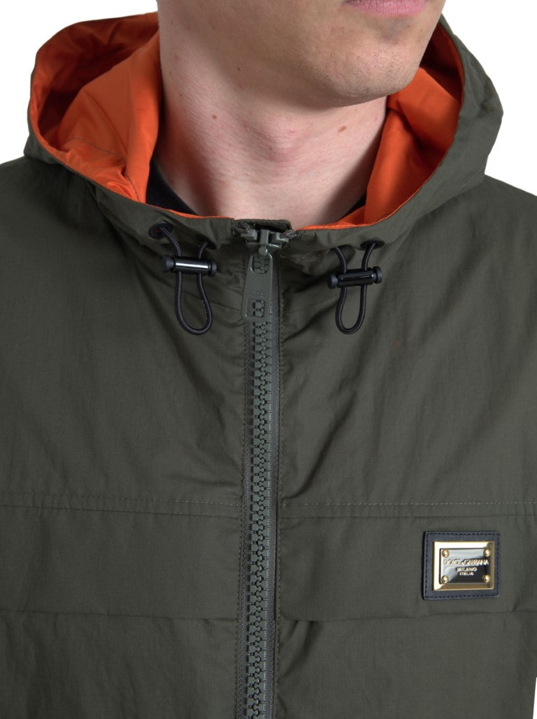 Veste Dolce & Gabbana à capuche verte orange