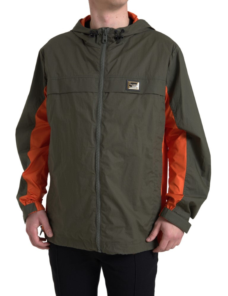 Veste Dolce & Gabbana à capuche verte orange