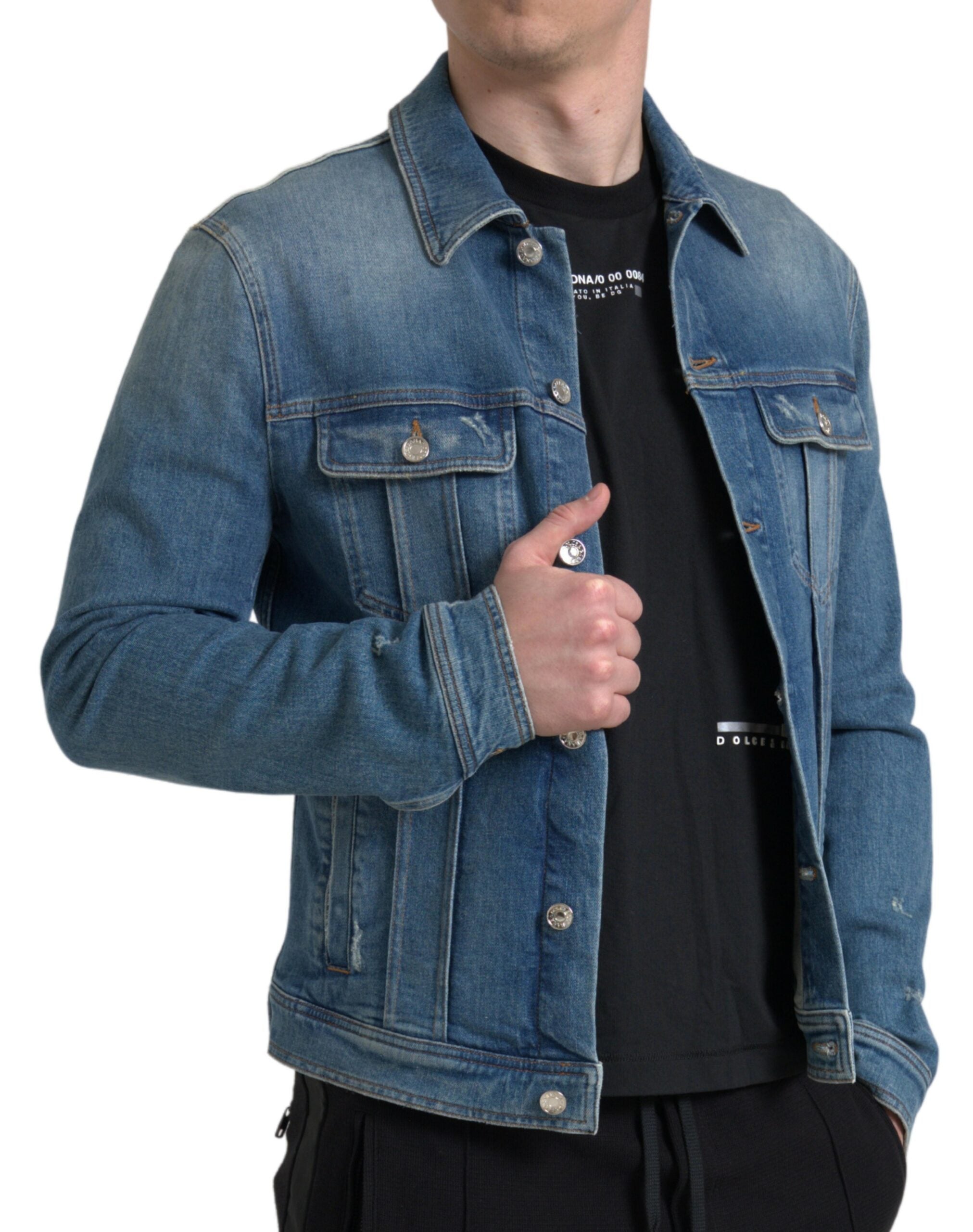 Veste Dolce & Gabbana en jean bleue