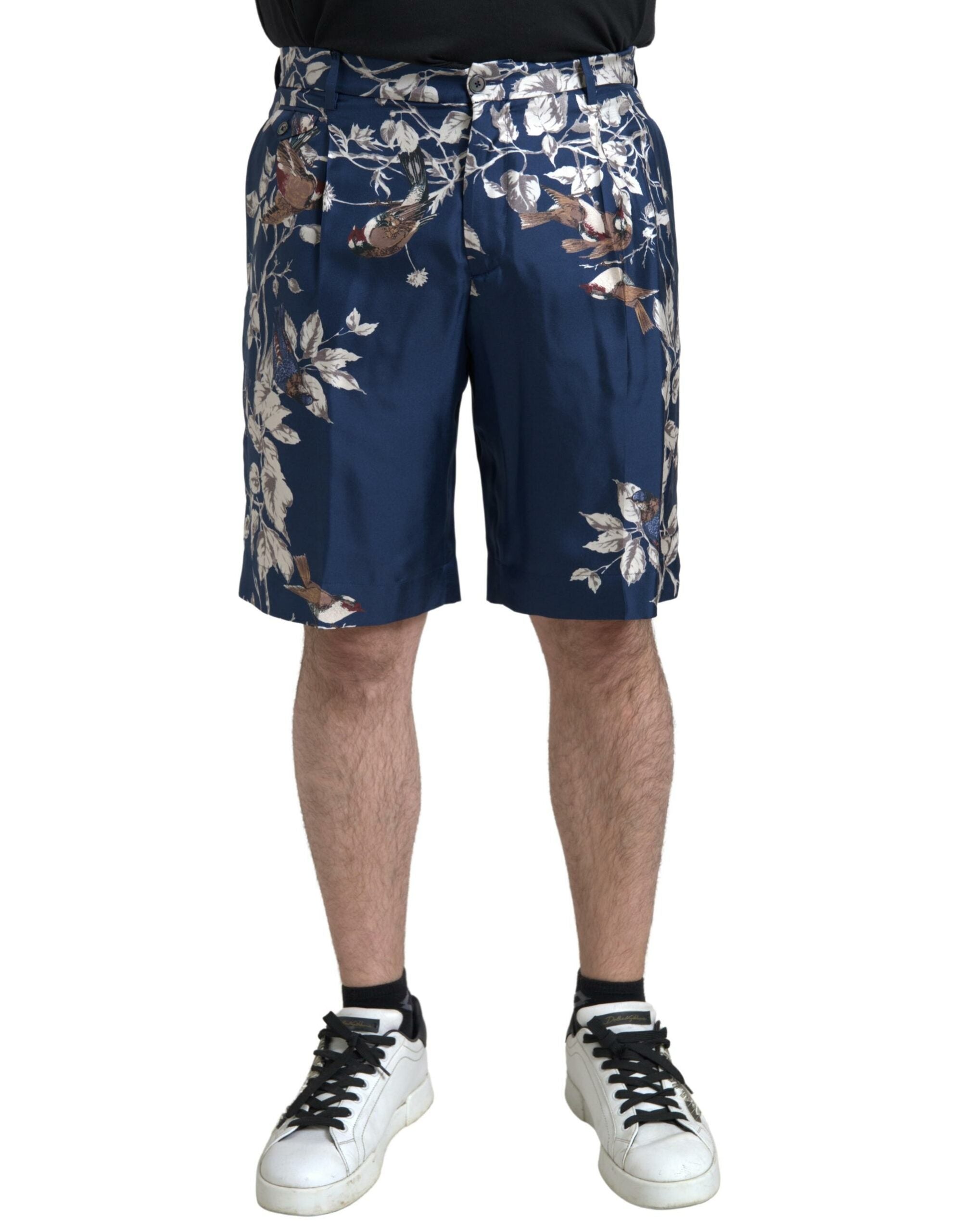 Shorts Dolce & Gabbana bleus fleuris