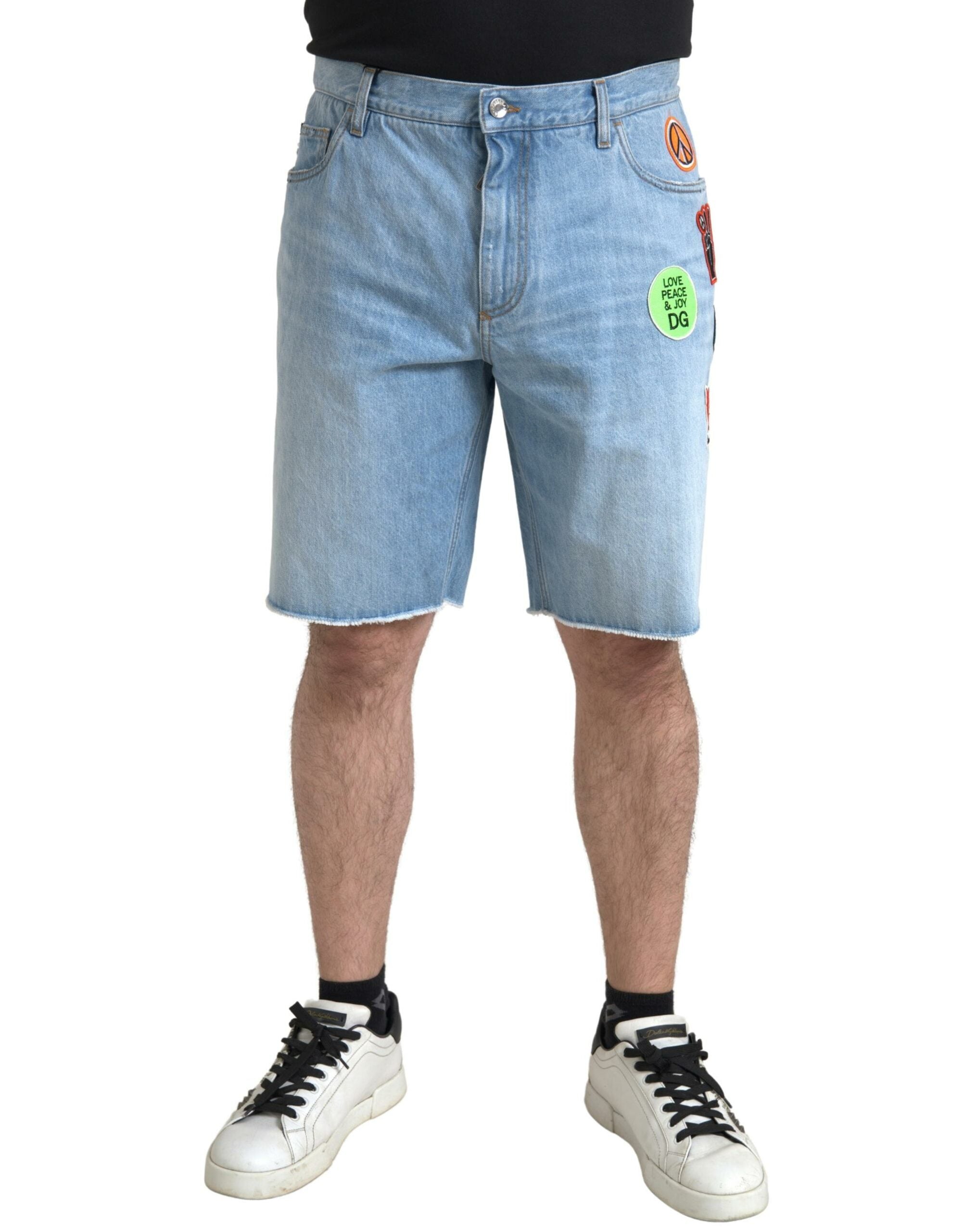 Shorts Dolce & Gabbana bermuda bleu clair