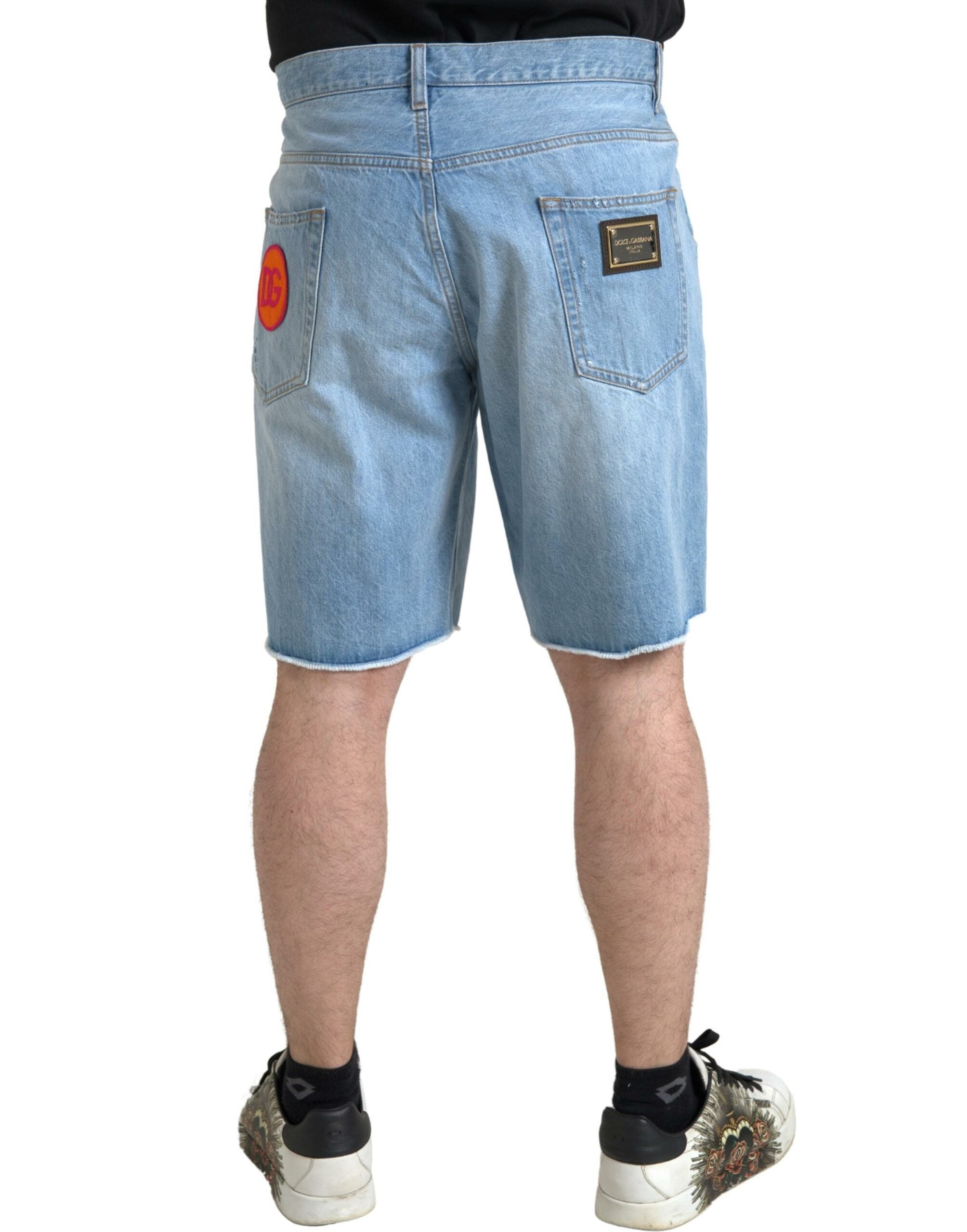 Shorts Dolce & Gabbana bermuda bleu clair