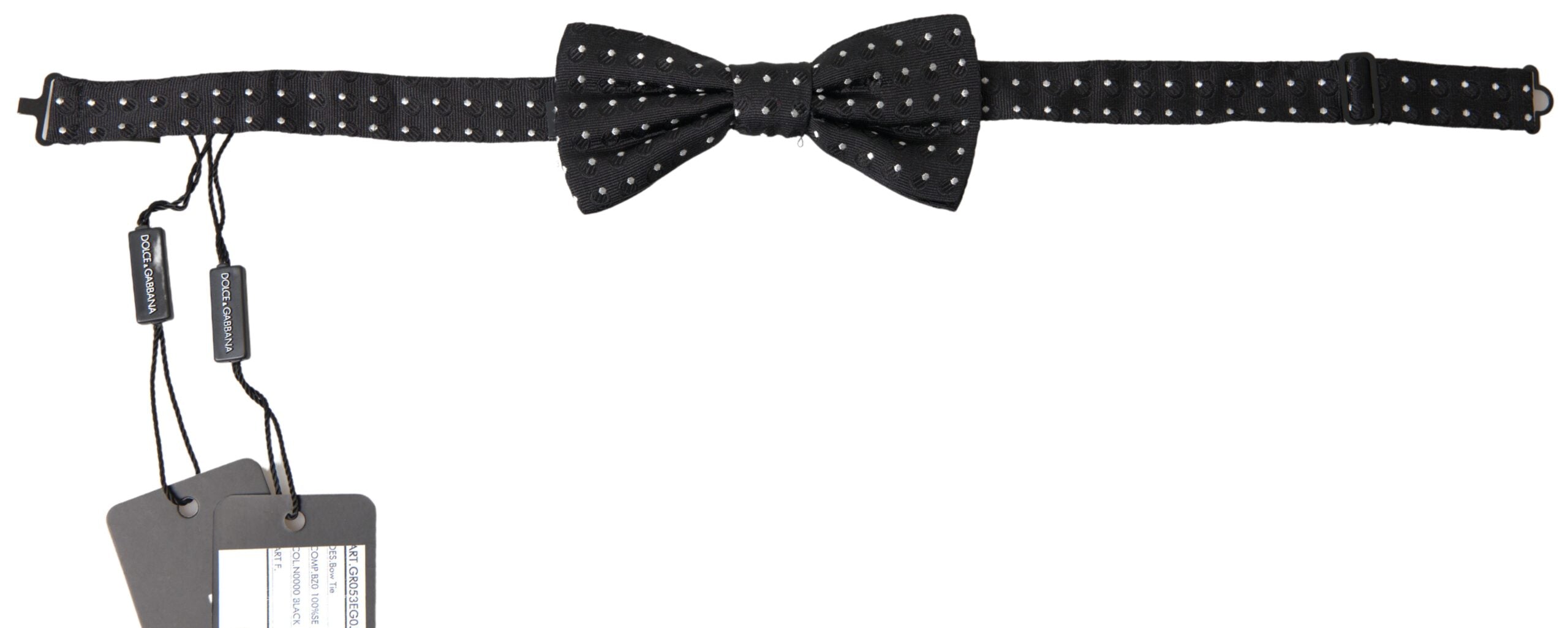 Nœud papillon Dolce & Gabbana noir à pois