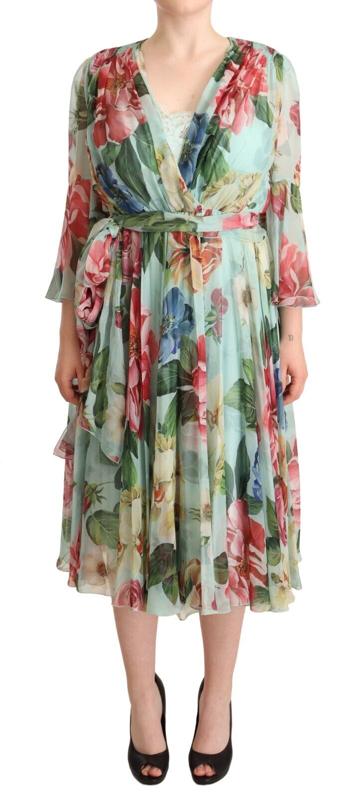 Robe midi Dolce & Gabbana verte Dolce & Gabbana