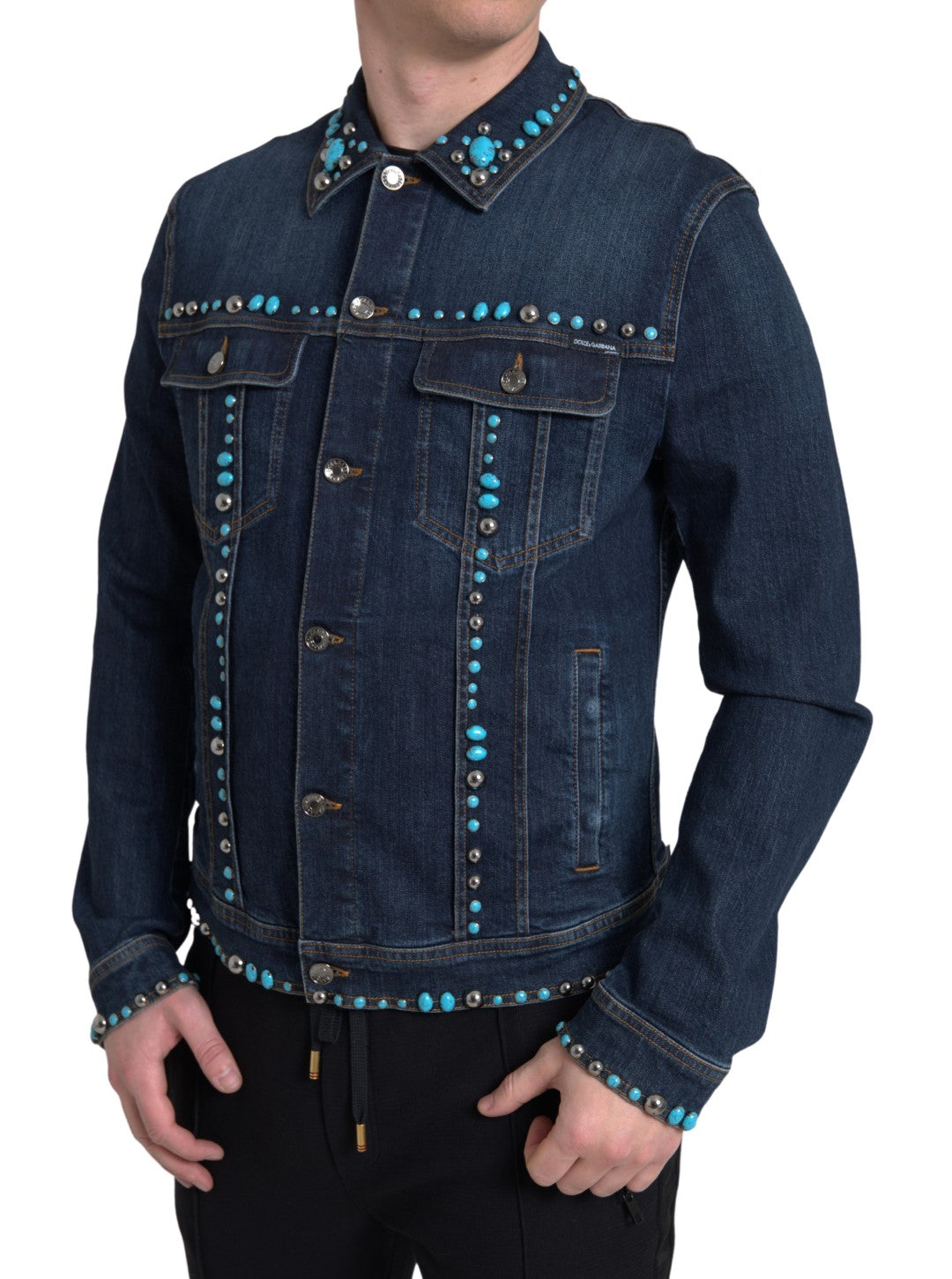 Veste Dolce & Gabbana en denim bleu
