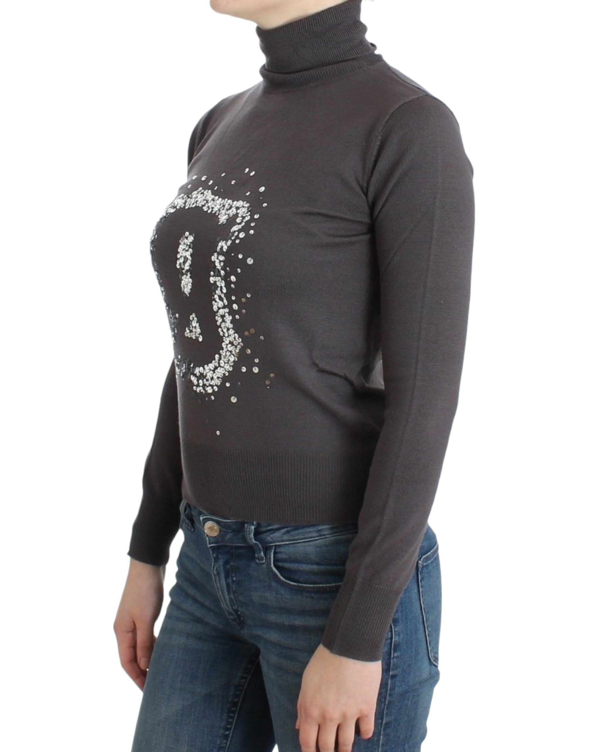 Pull John Galliano turtleneck marron