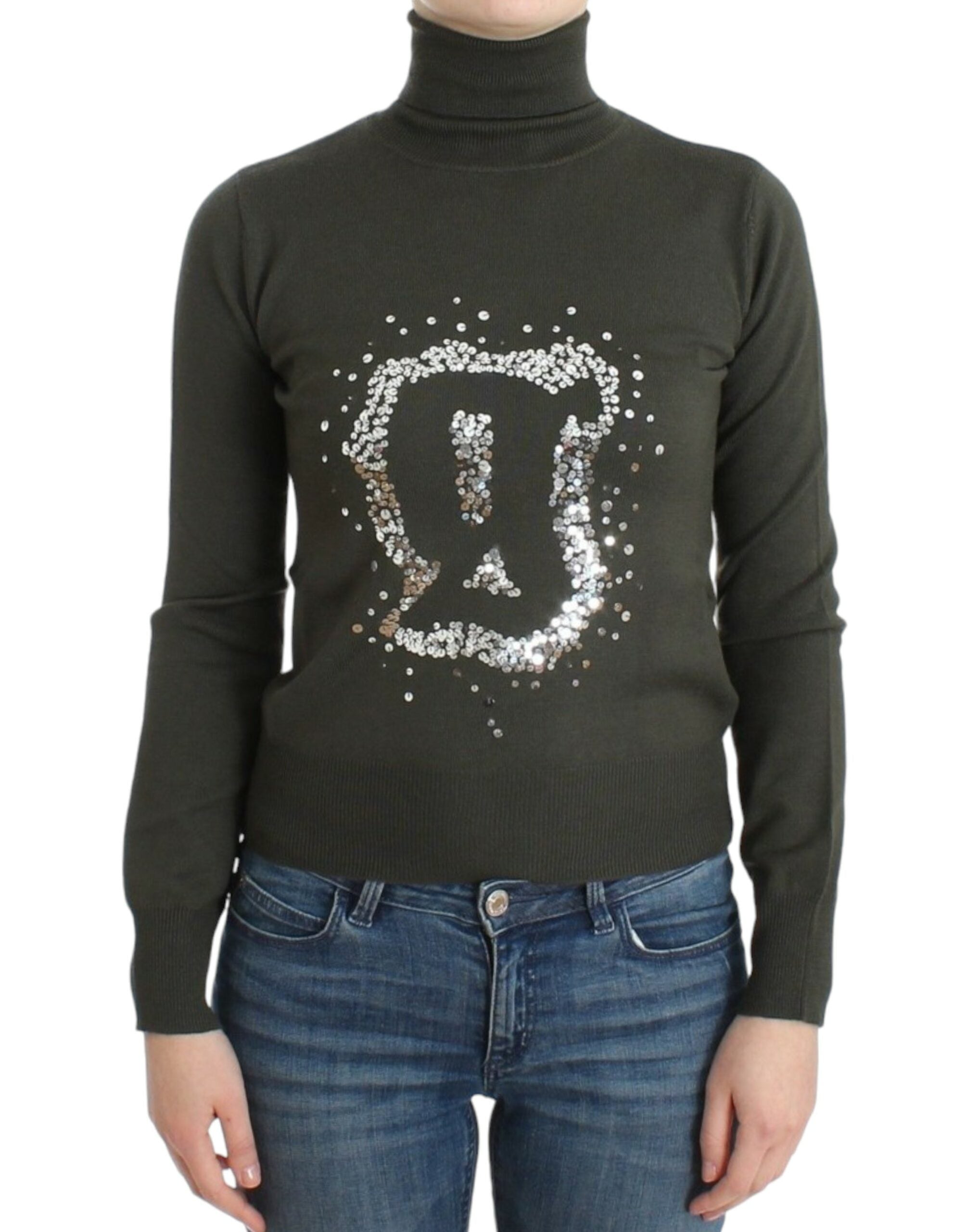 Pull John Galliano turtleneck vert