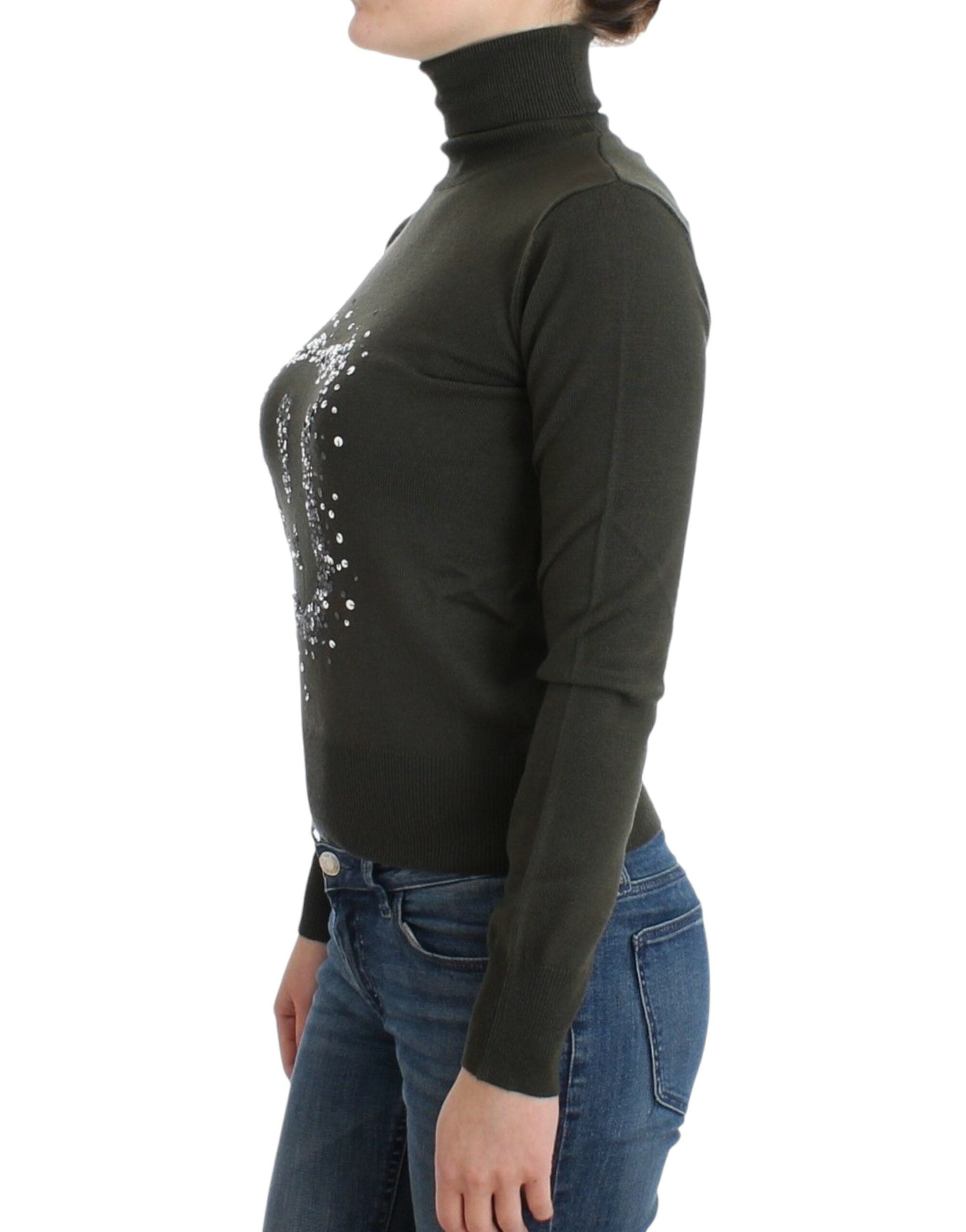 Pull John Galliano turtleneck vert