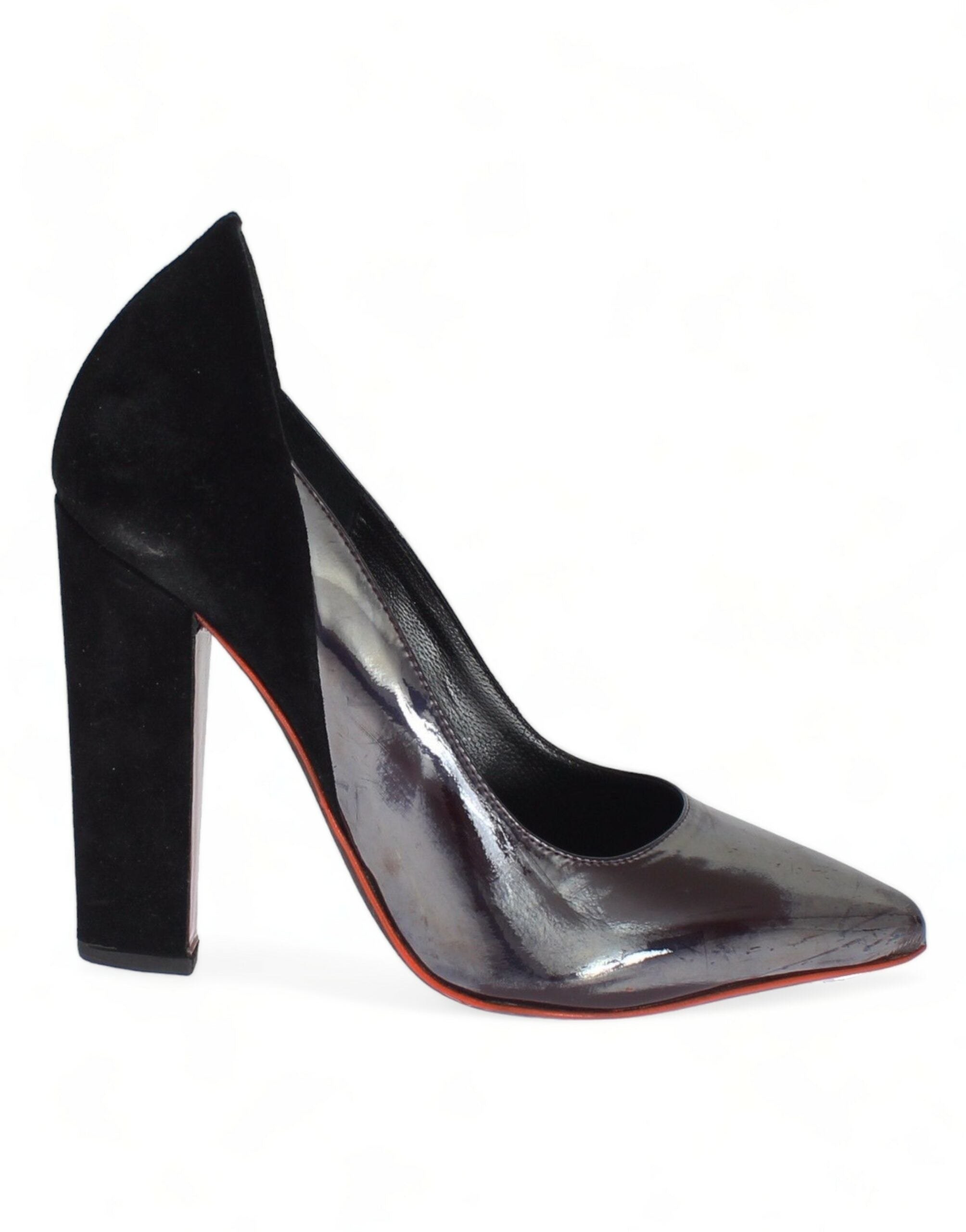 Pumps Cedric Charlier gris et noir