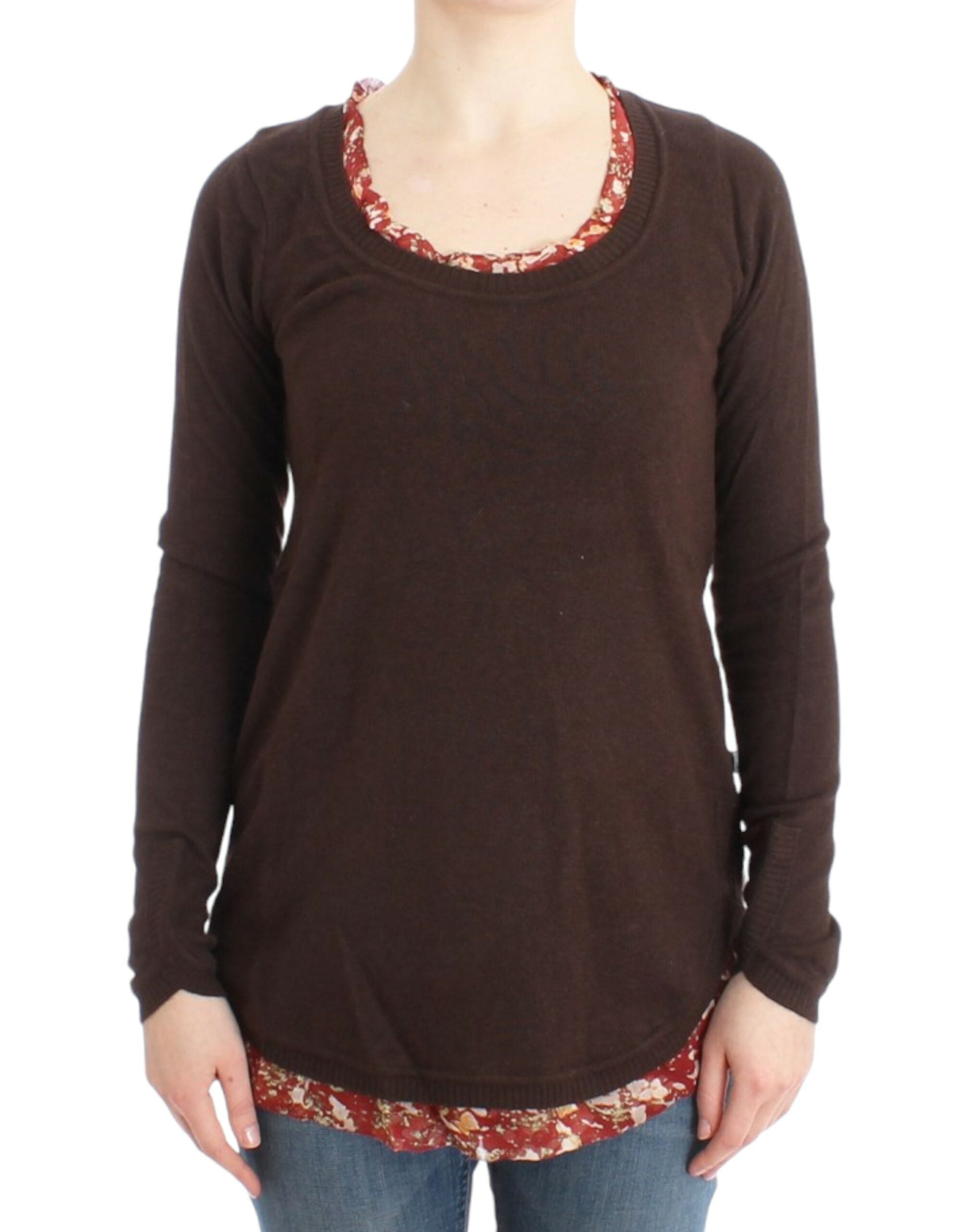 Pull Just Cavalli Crewneck marron