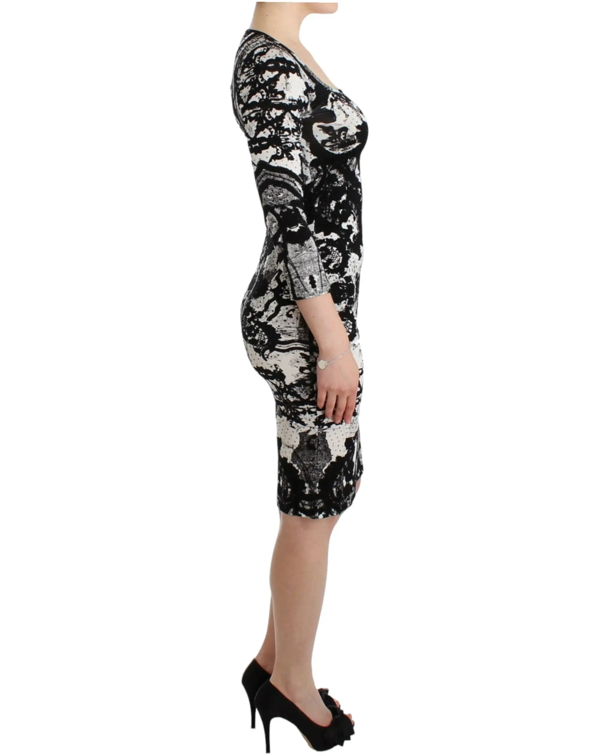 Robe Just Cavalli imprimée noire Cavalli
