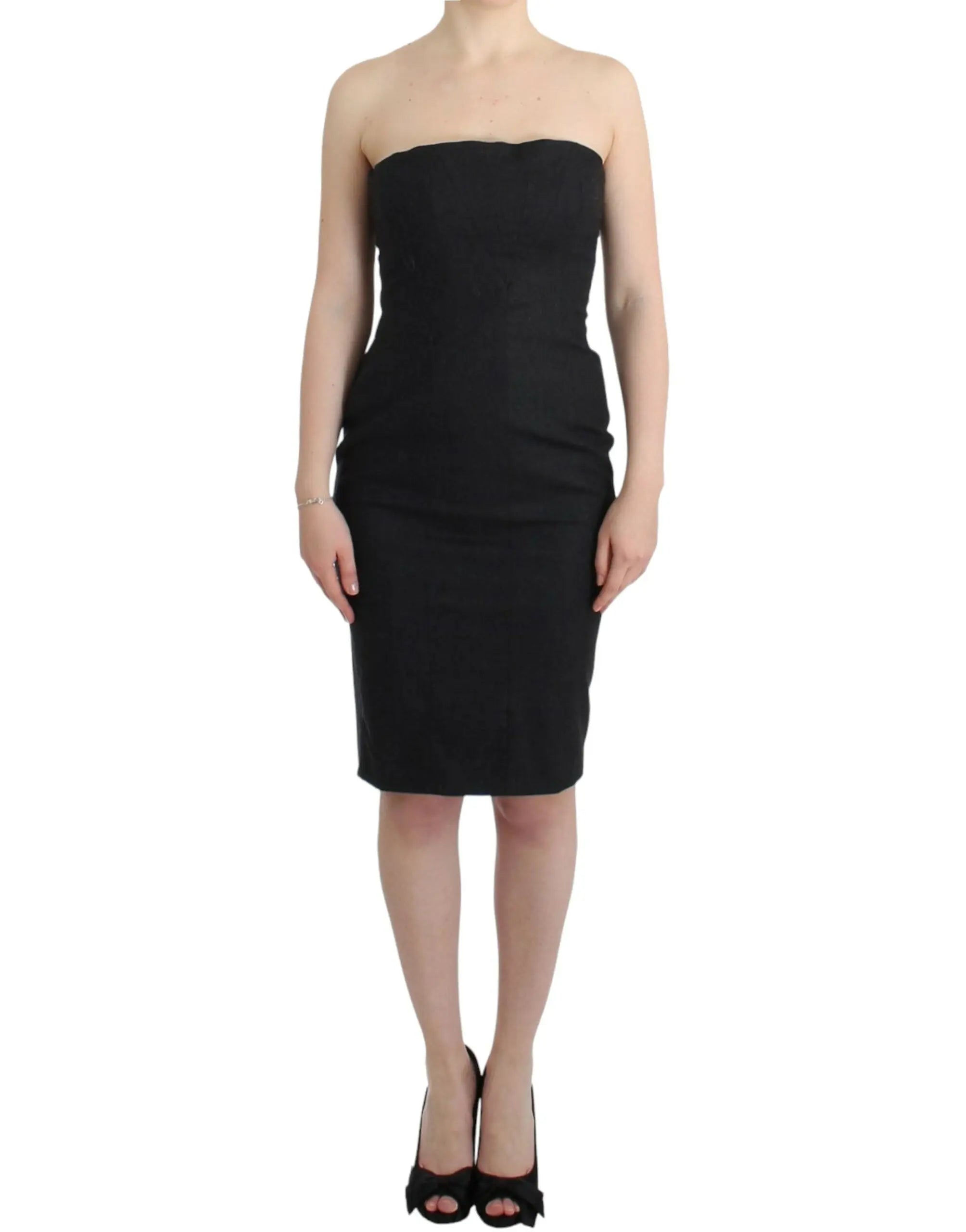 Robe Just Cavalli strapless grise Cavalli