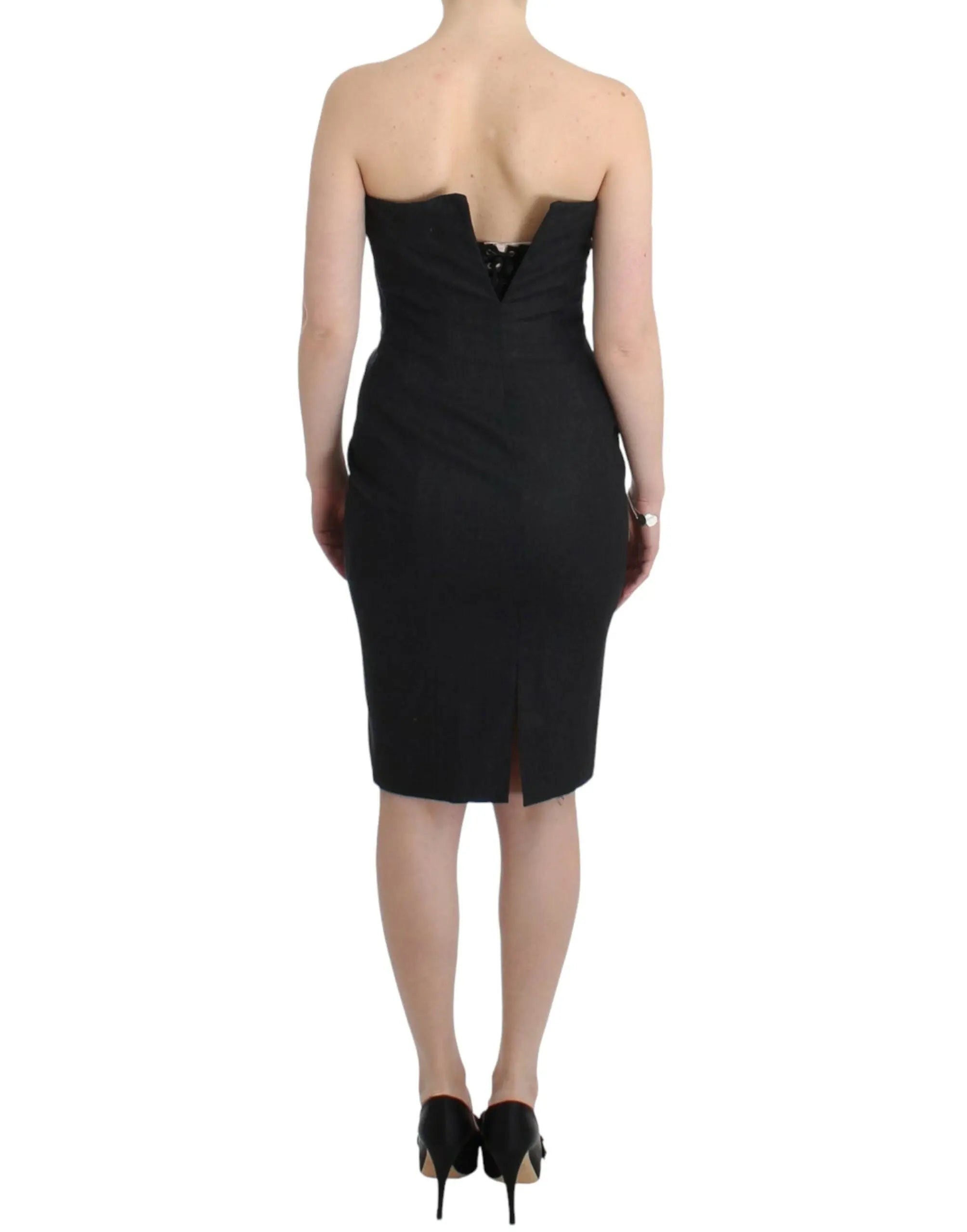 Robe Just Cavalli strapless grise Cavalli