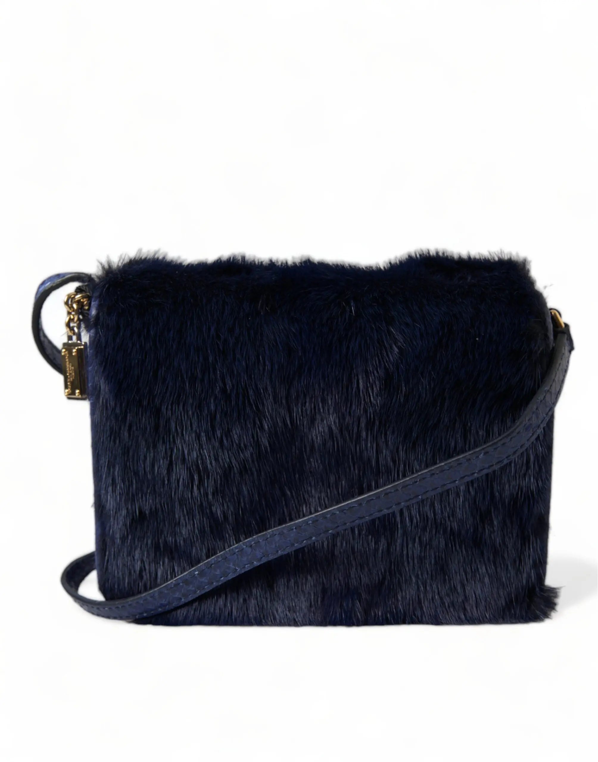 Pochette Dolce & Gabbana Peau d’Ayers bleu foncé Dolce & Gabbana