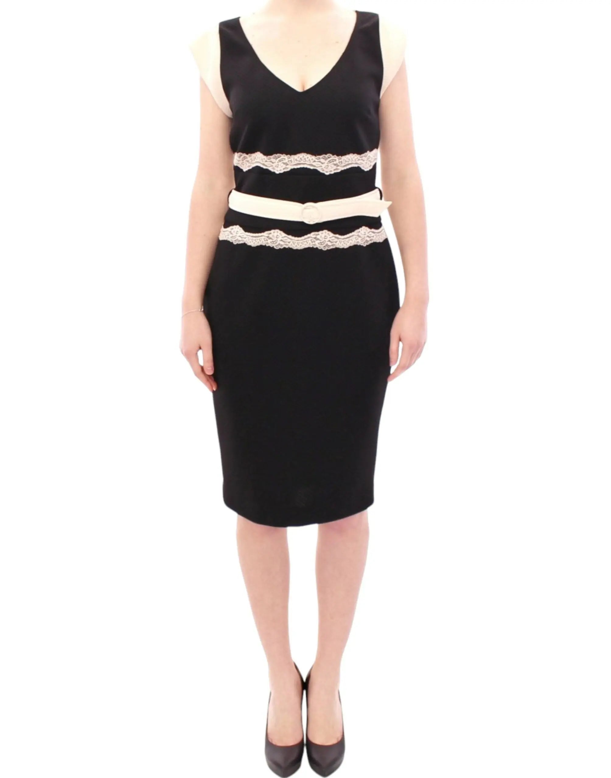 Robe Class Cavalli sheath noire et beige Cavalli