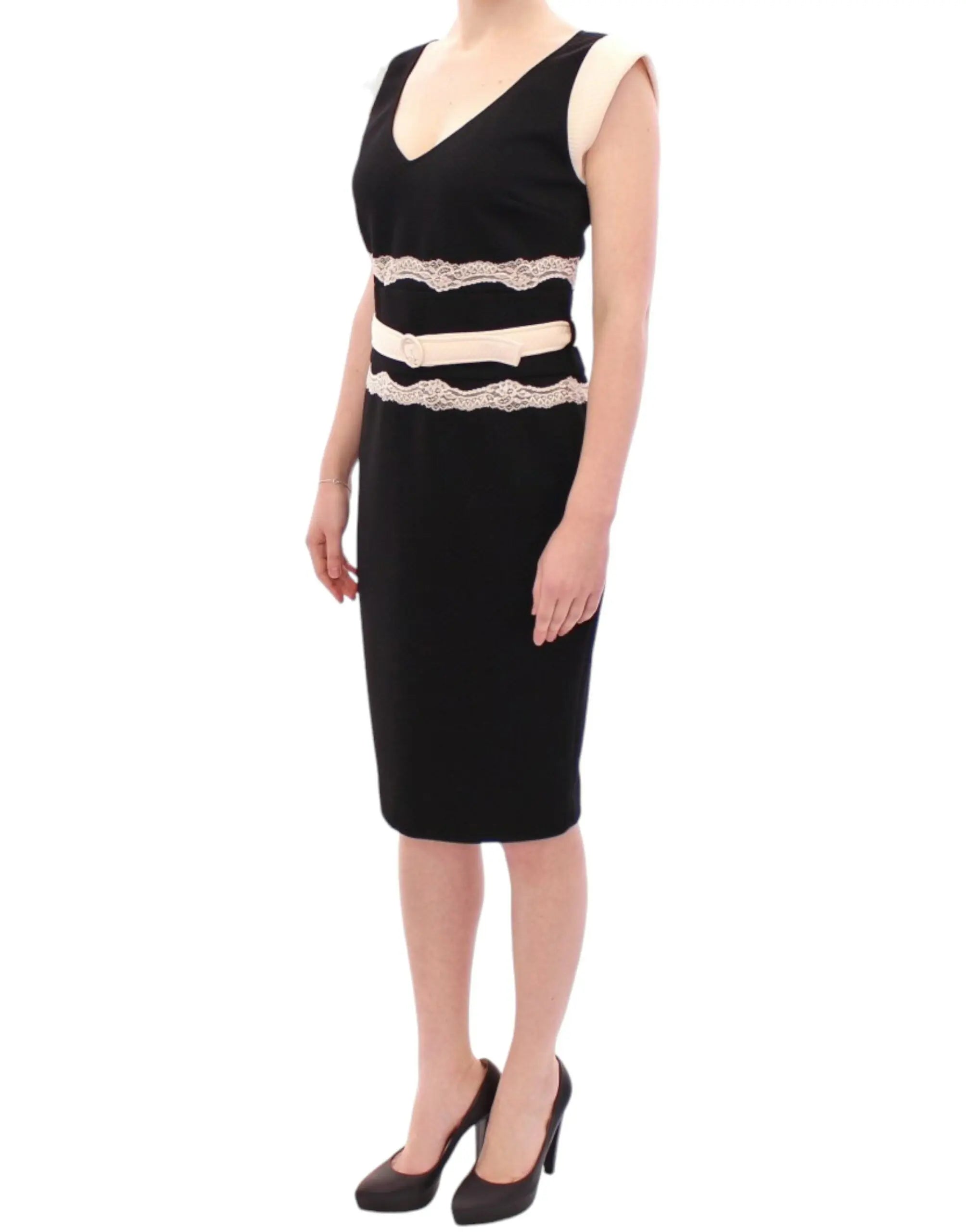Robe Class Cavalli sheath noire et beige Cavalli