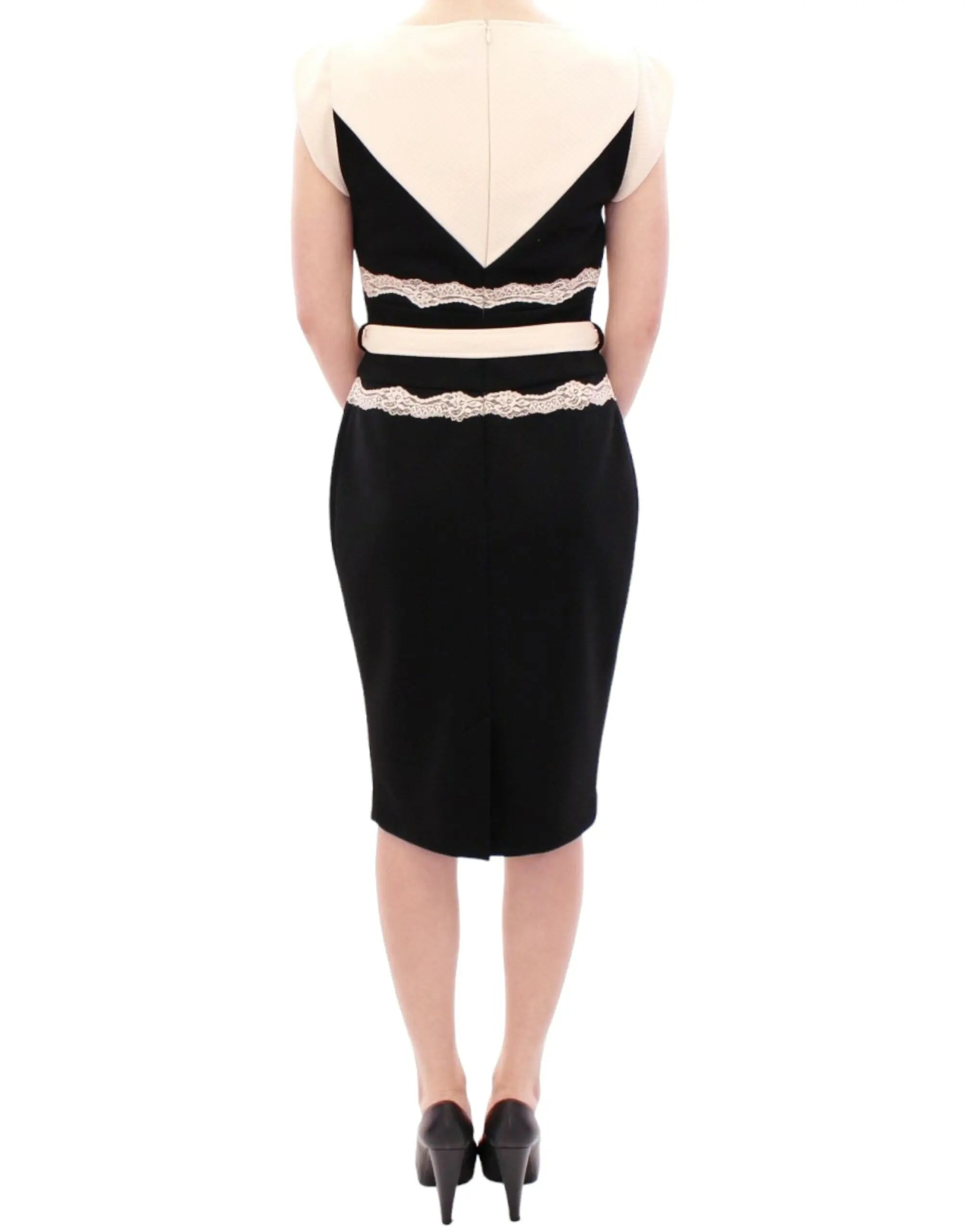 Robe Class Cavalli sheath noire et beige Cavalli