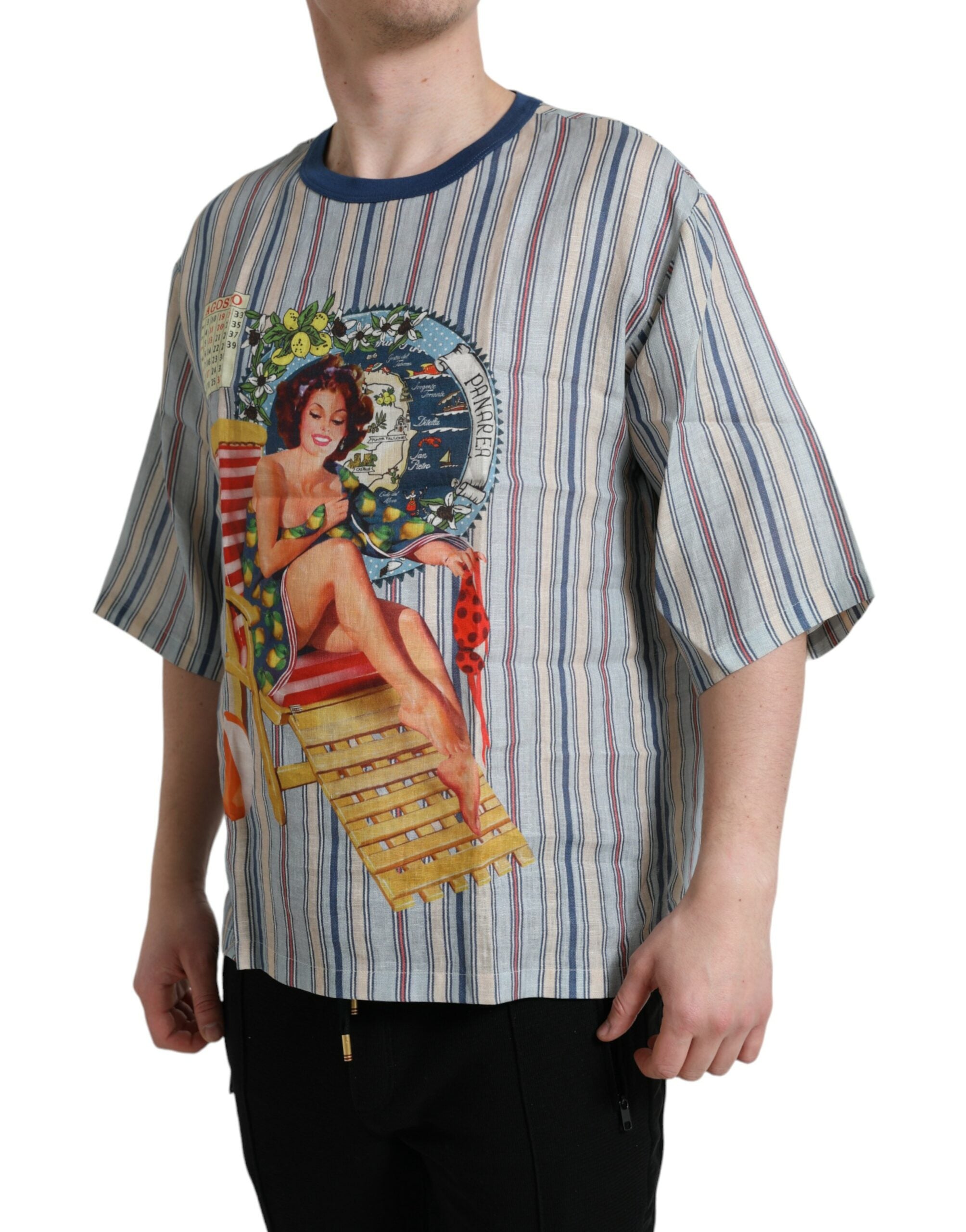 T-shirt Dolce & Gabbana Agosto multicolore