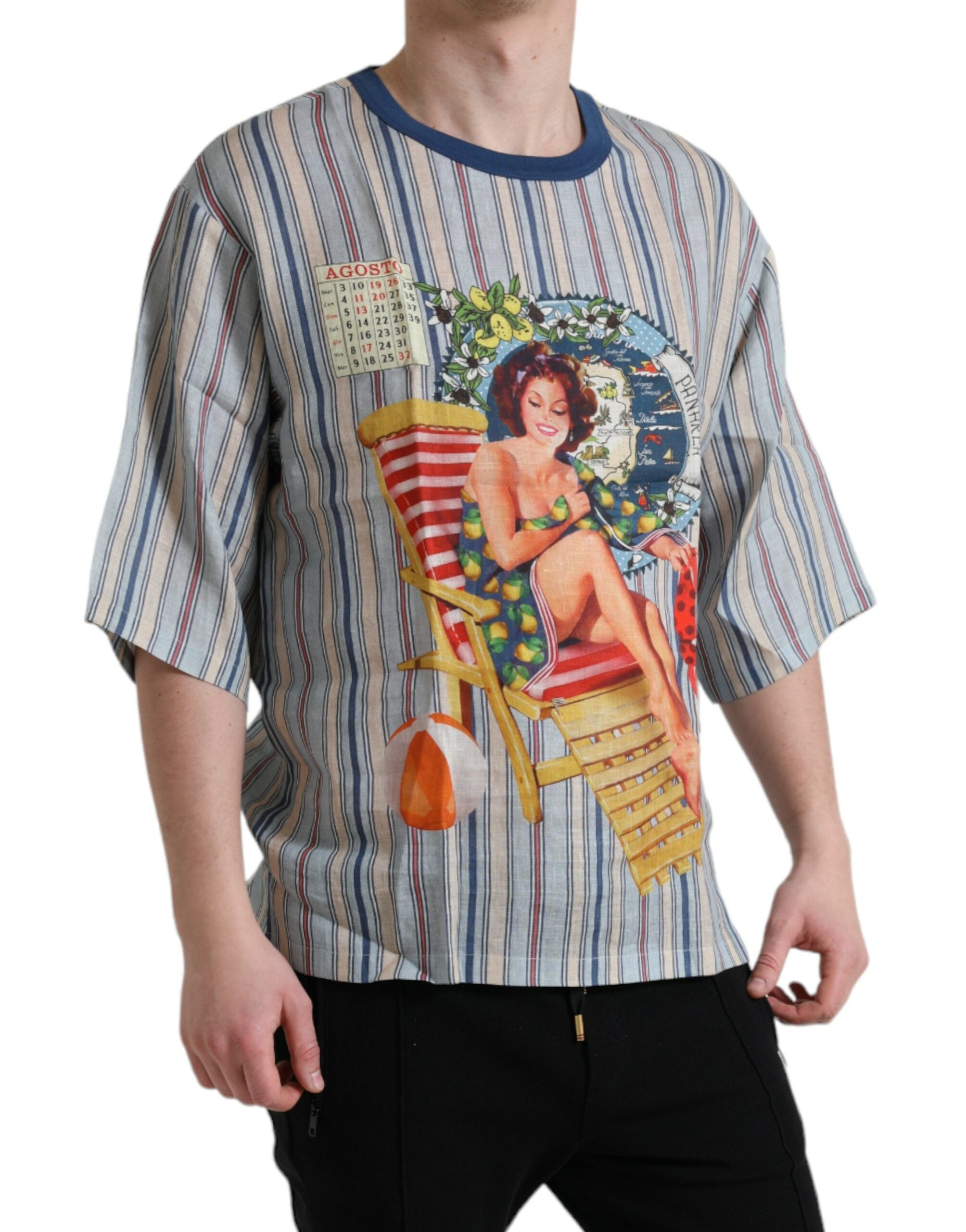 T-shirt Dolce & Gabbana Agosto multicolore