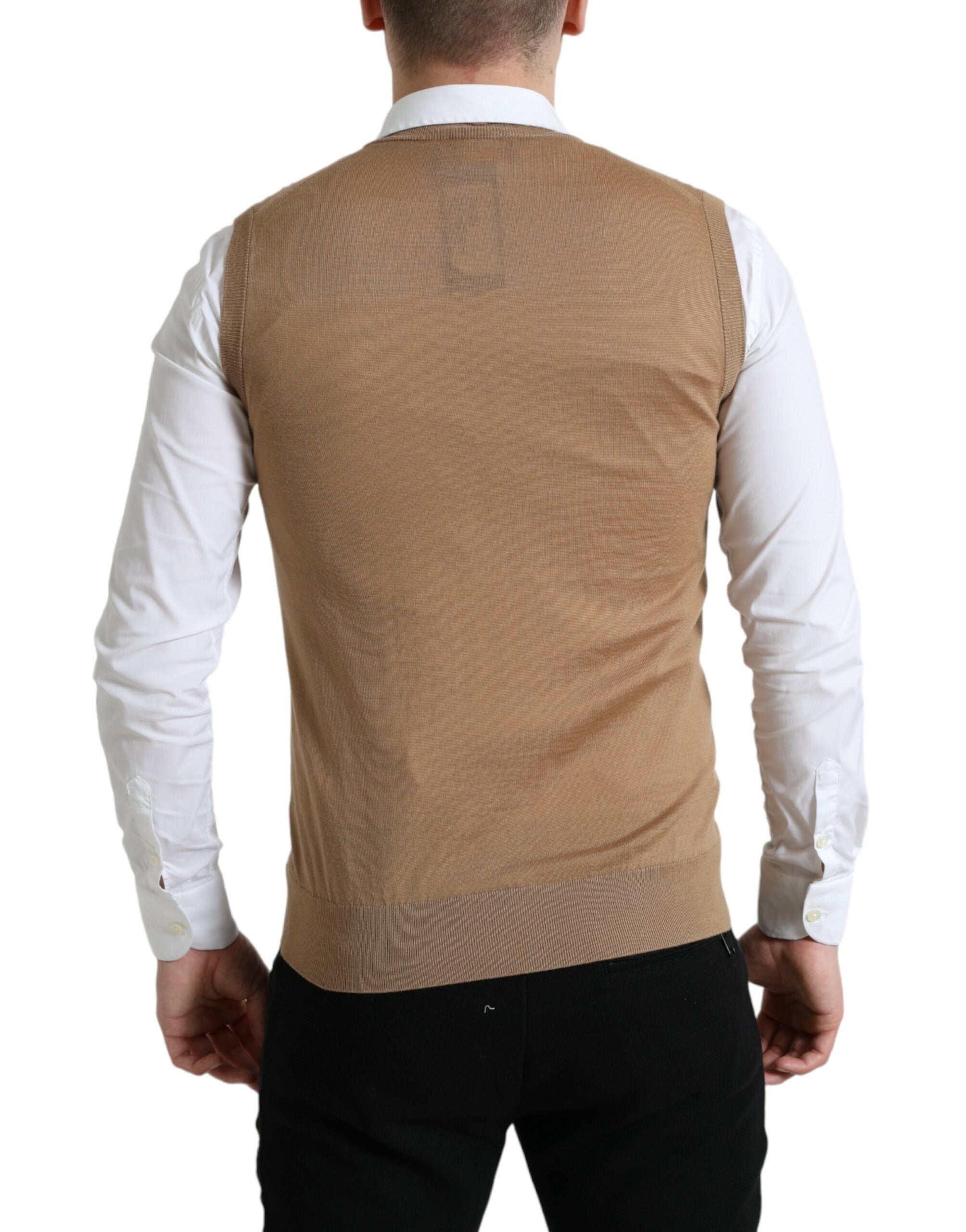 Pull sans manches Dolce & Gabbana marron