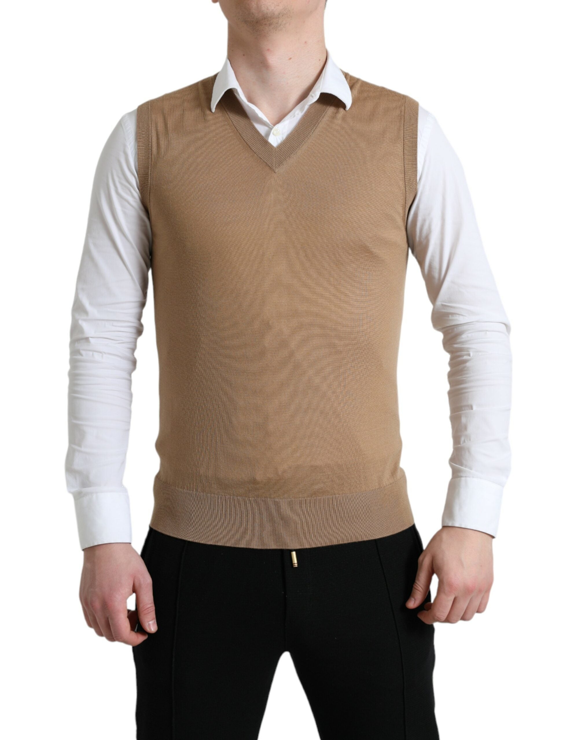 Pull sans manches Dolce & Gabbana marron