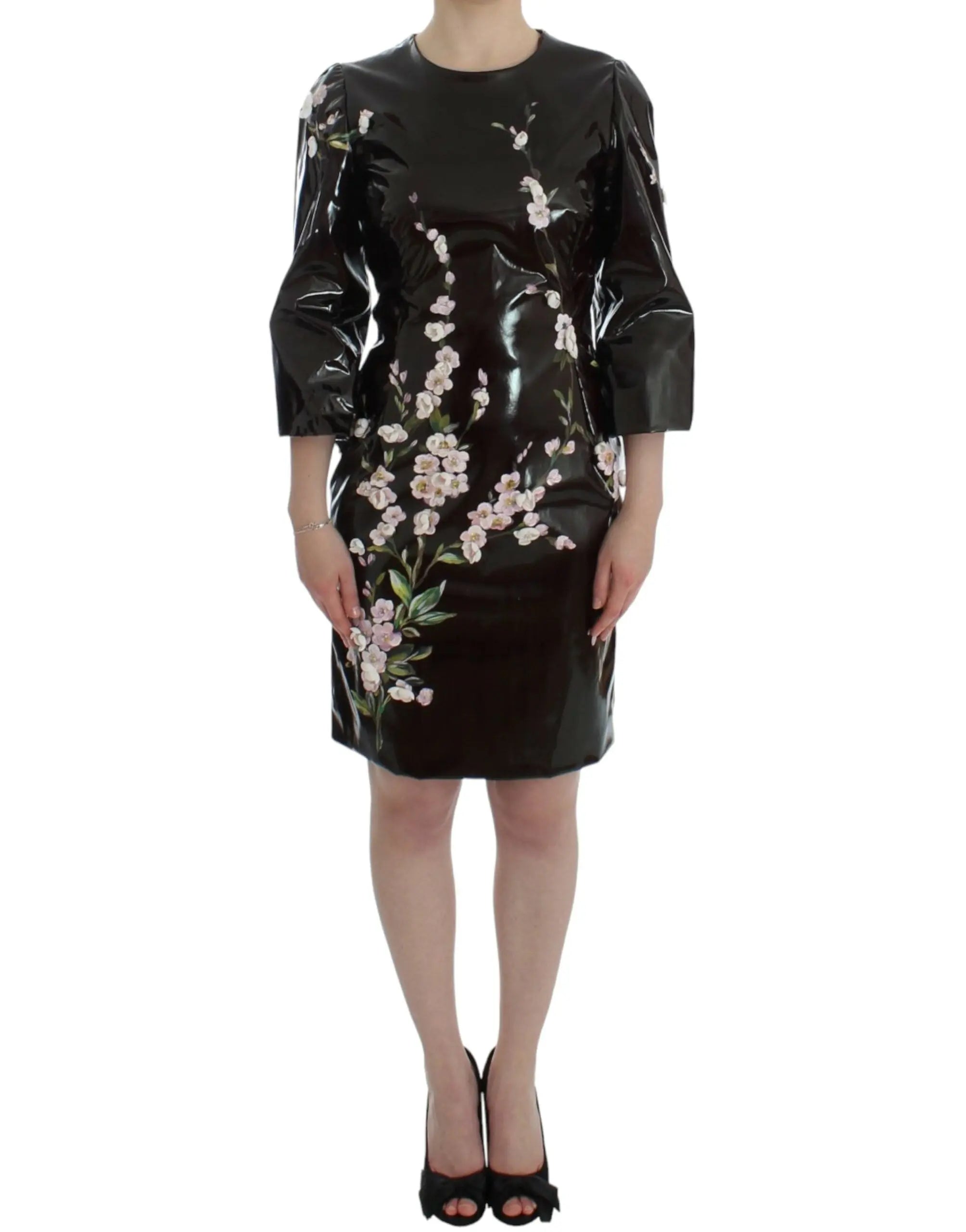 Robe Dolce & Gabbana manches 3/4 noire Dolce & Gabbana
