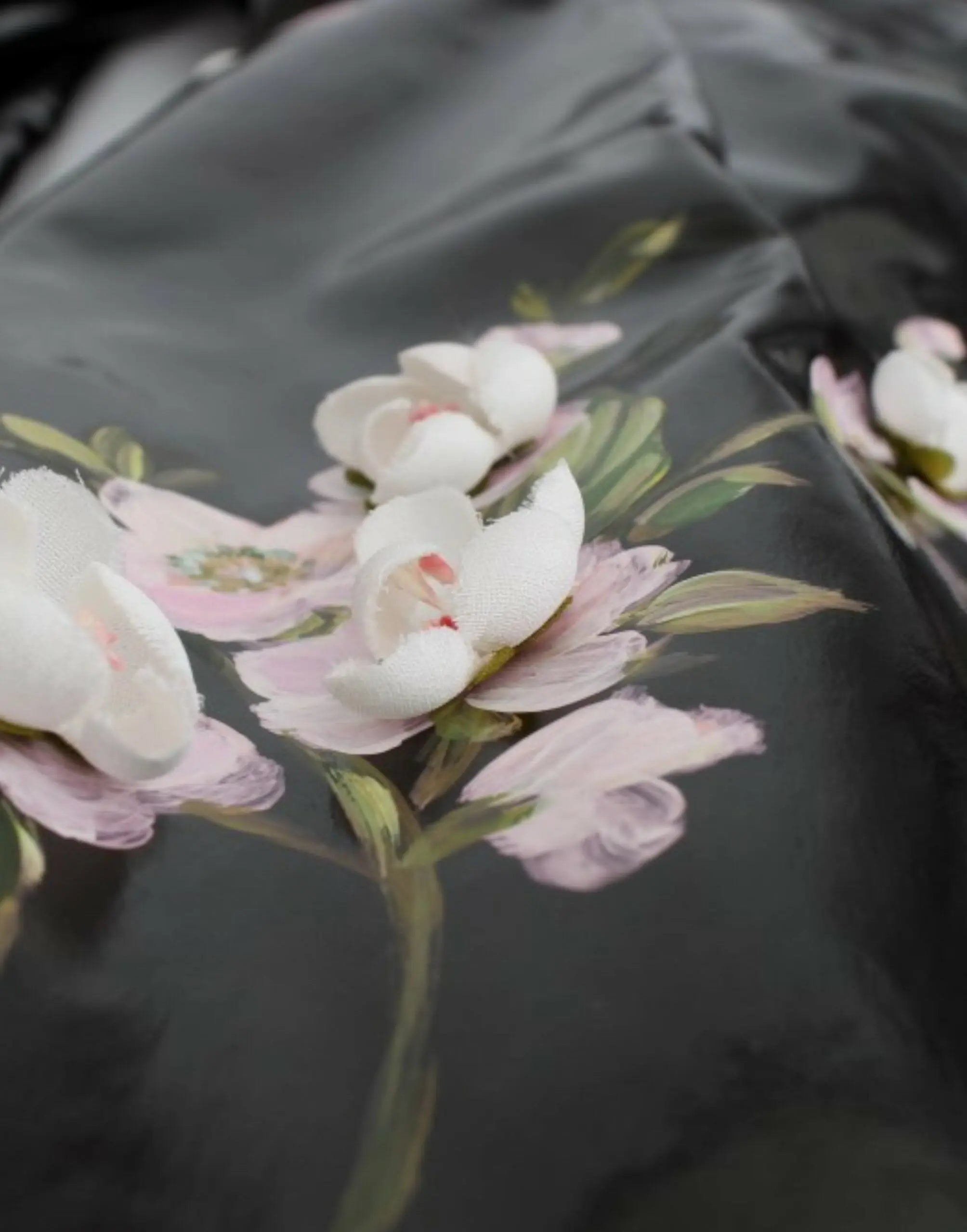 Robe Dolce & Gabbana à fleurs noire Dolce & Gabbana