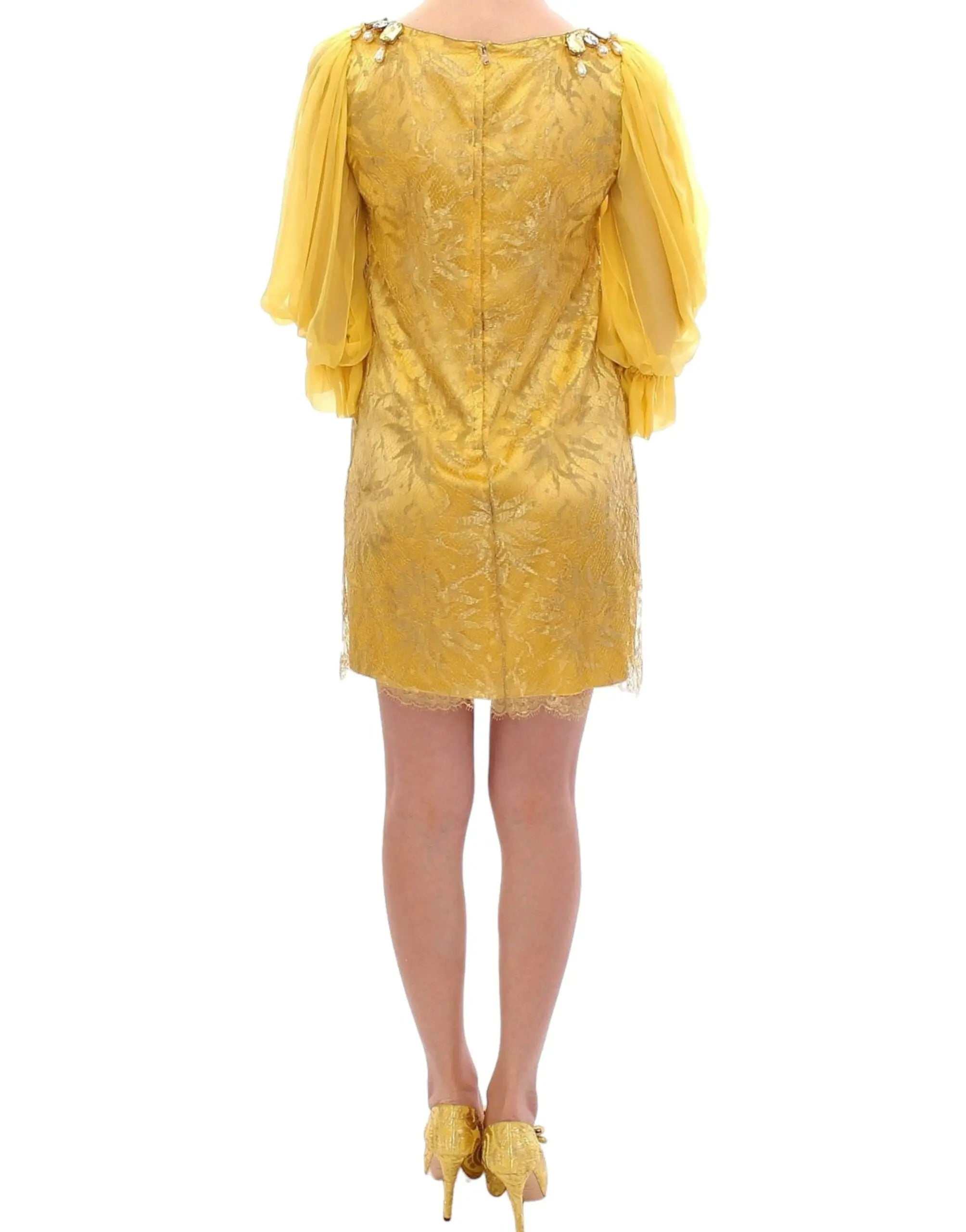 Robe Dolce & Gabbana mini jaune Dolce & Gabbana