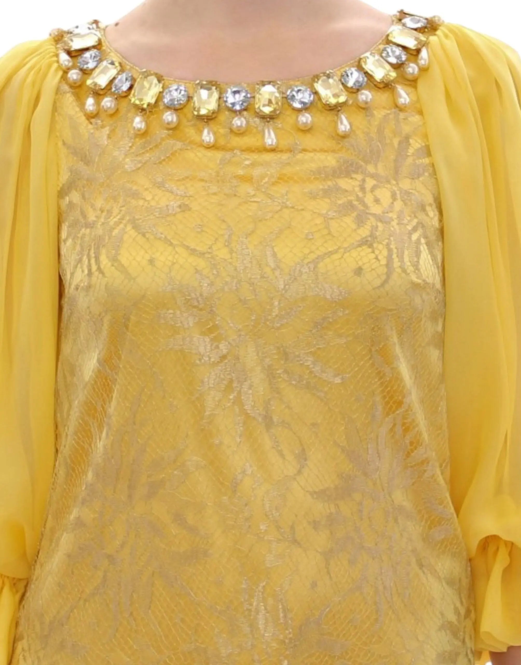 Robe Dolce & Gabbana mini jaune Dolce & Gabbana