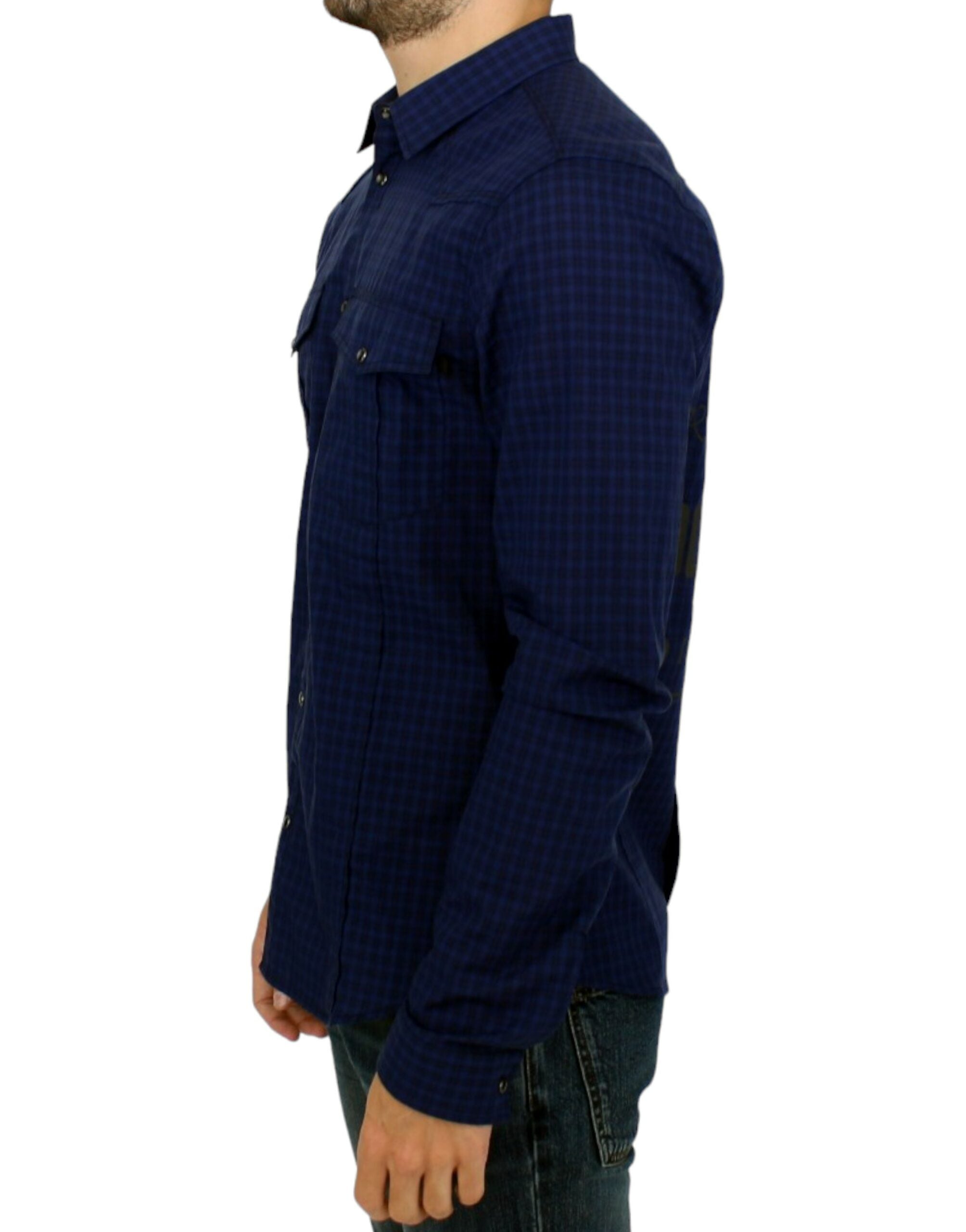 Chemise Costume National C’N’C bleue à carreaux