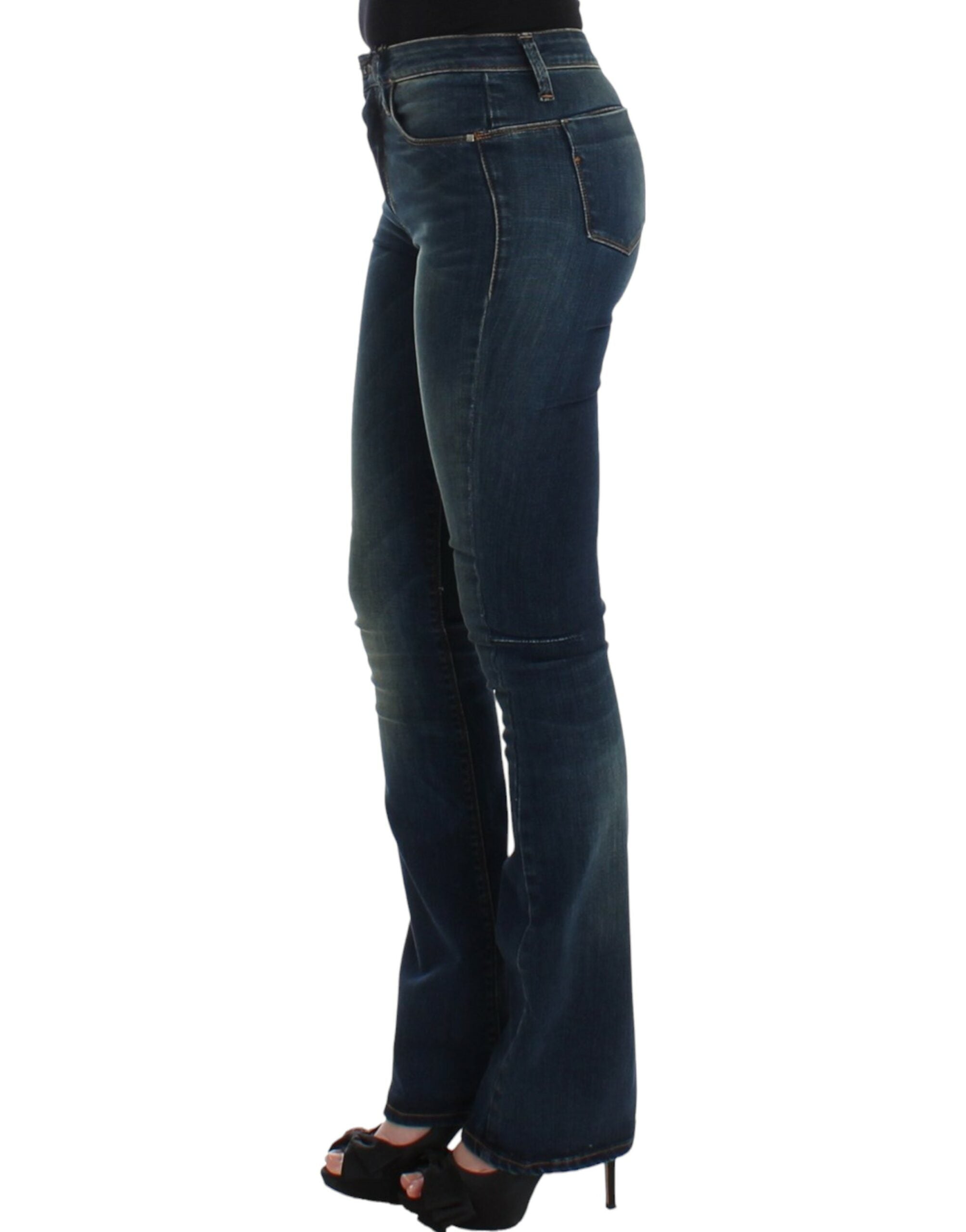 Jean Costume National Straight Leg bleu moyen