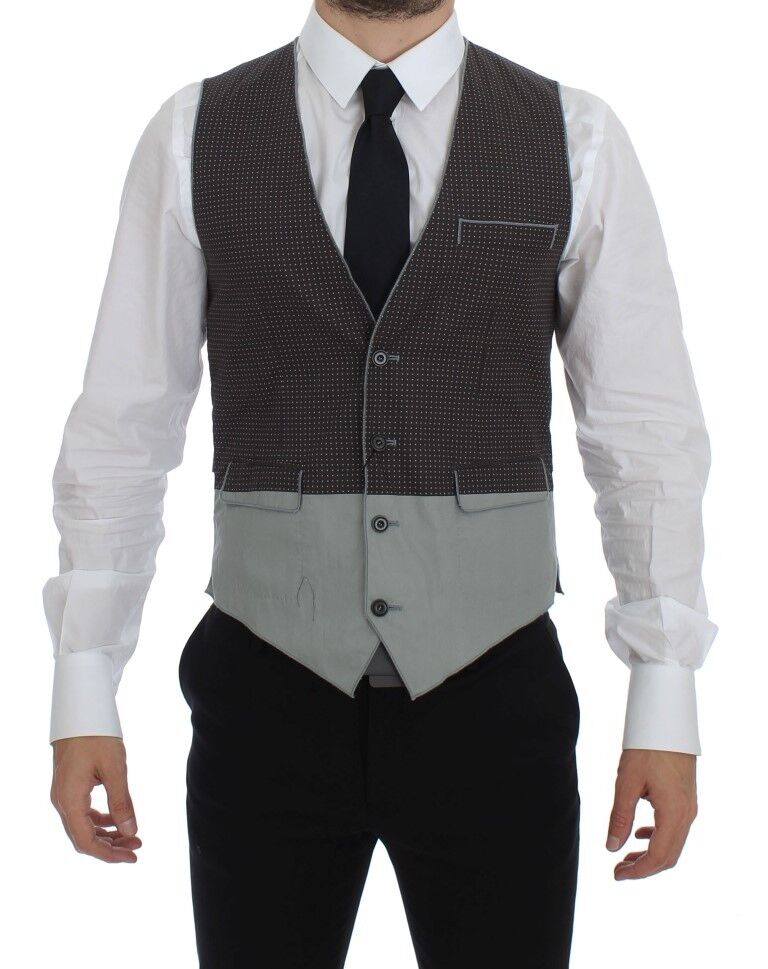 Gilet Dolce & Gabbana gris à pois