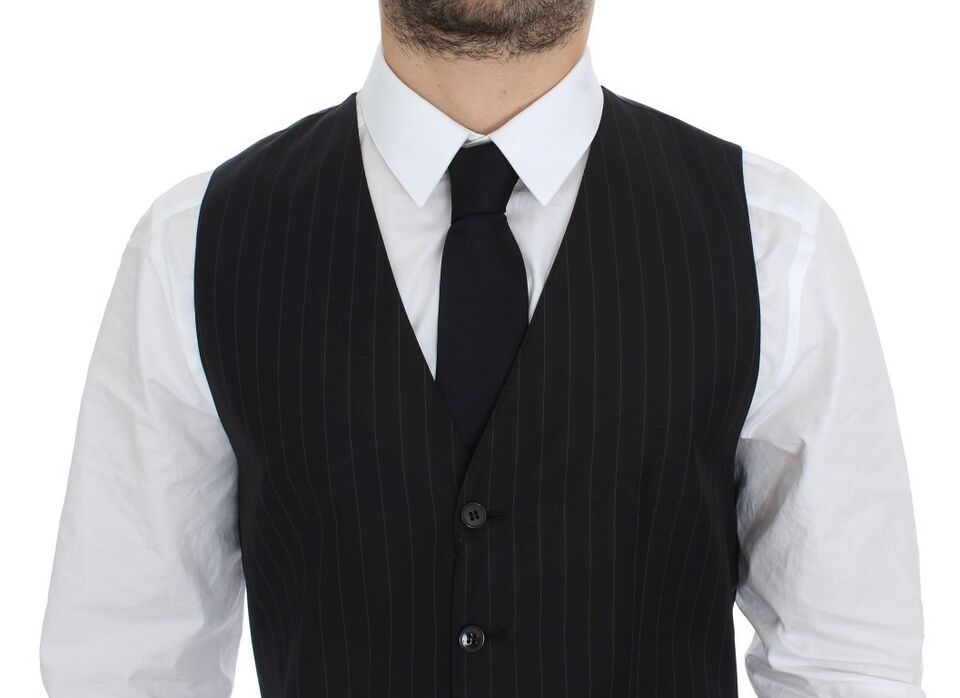 Gilet Dolce & Gabbana noir rayé