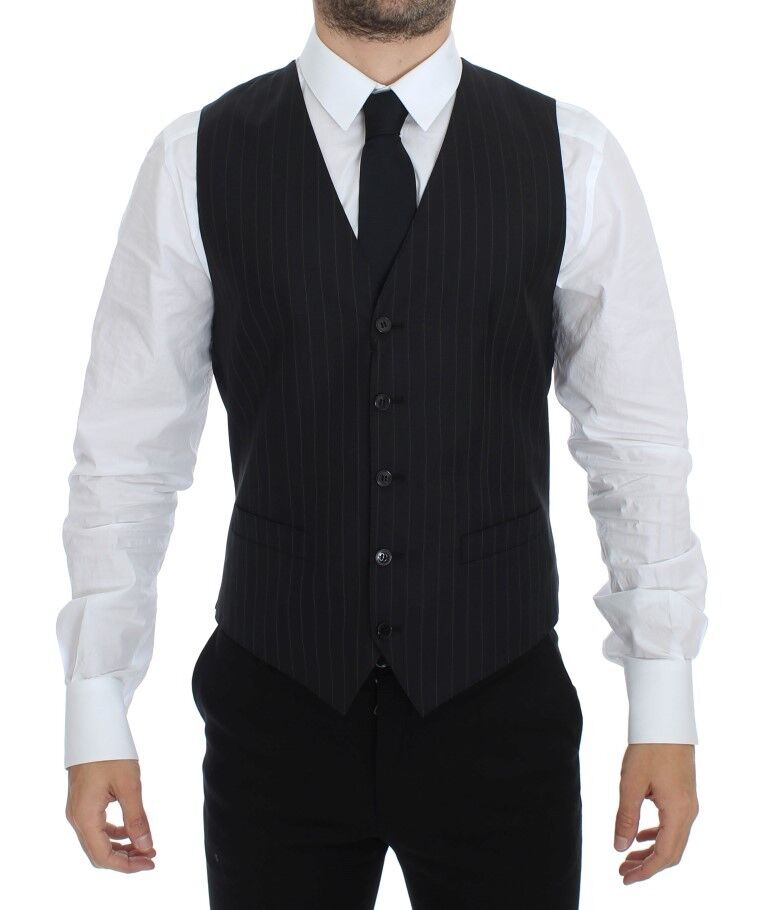 Gilet Dolce & Gabbana noir rayé