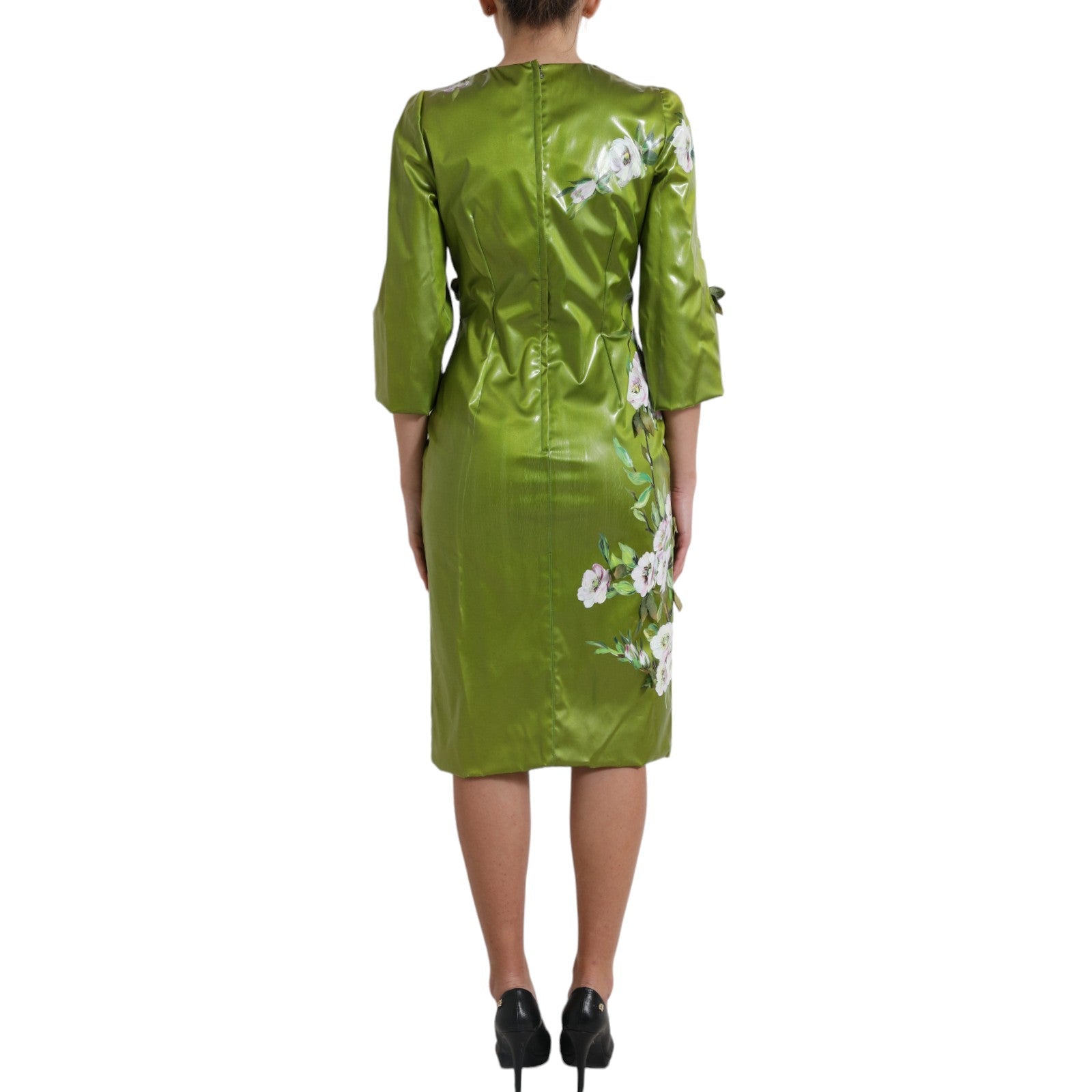 Robe Dolce & Gabbana Midi verte Dolce & Gabbana