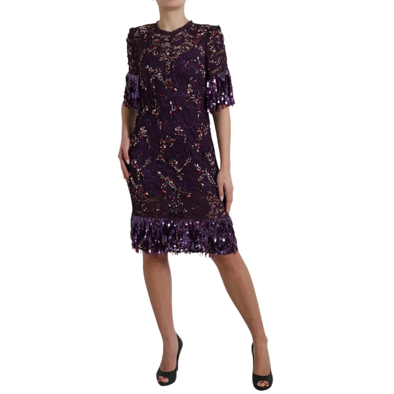 Robe Dolce & Gabbana Sheath violette Dolce & Gabbana