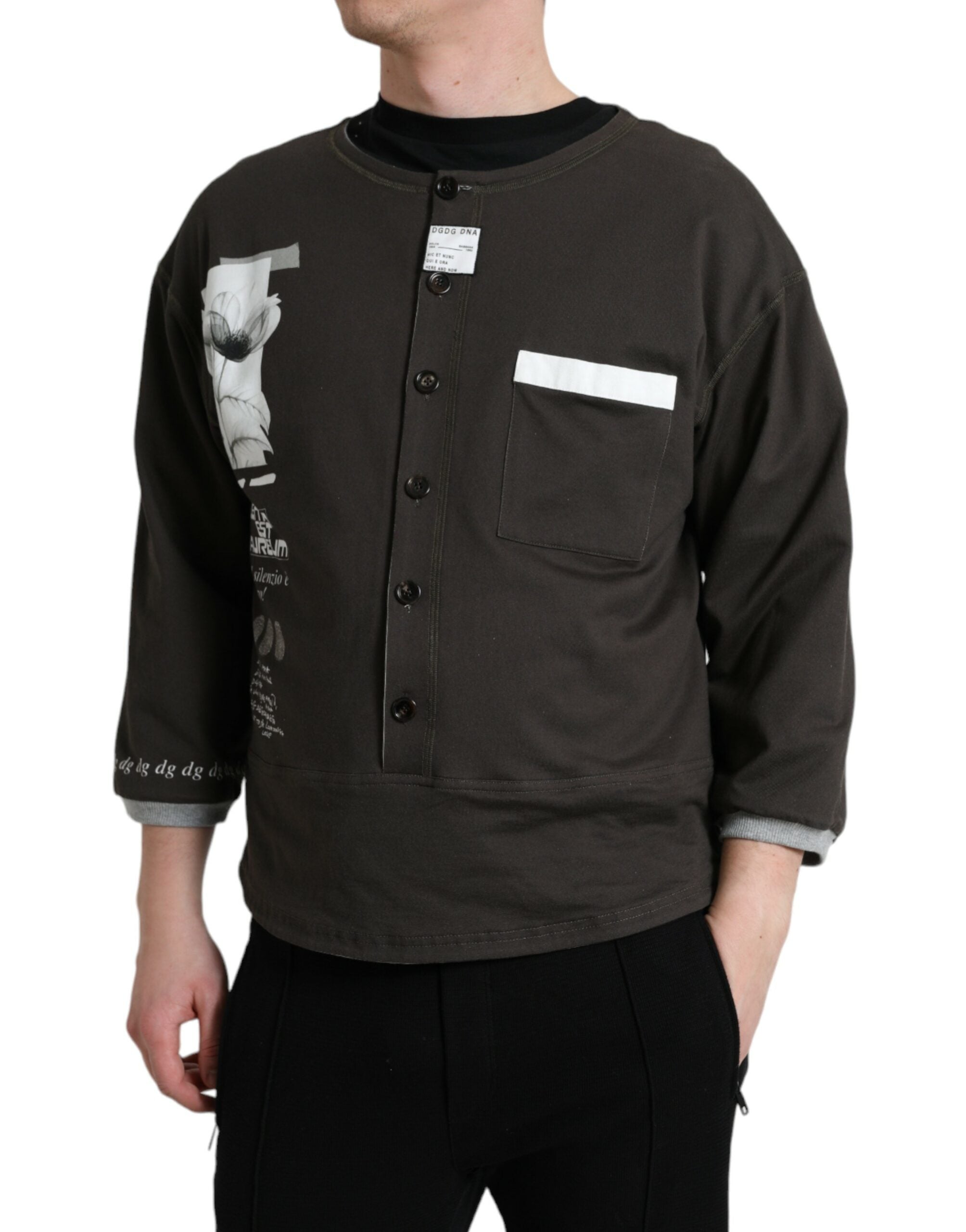 Pull DOLCE & GABBANA gris foncé