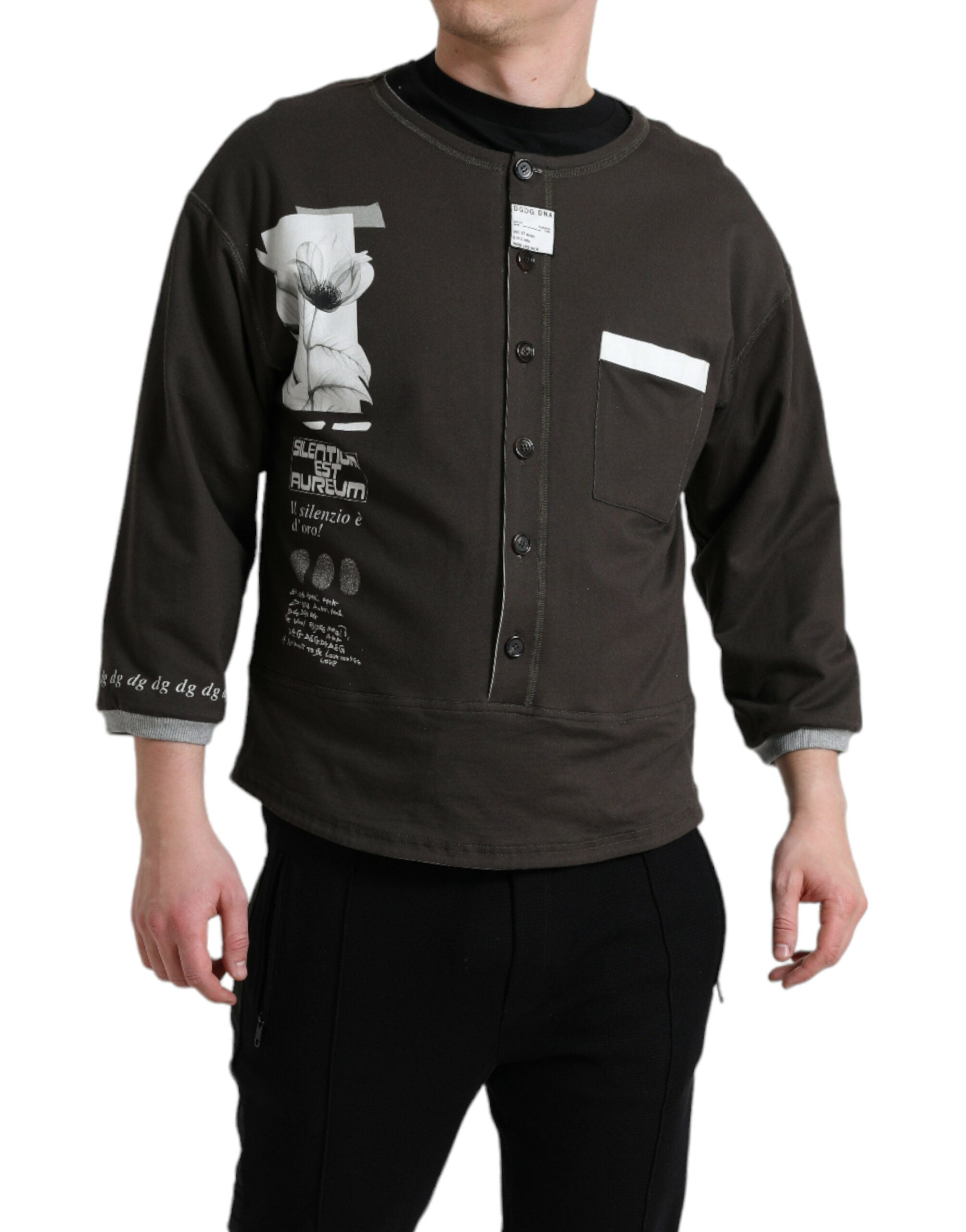 Pull DOLCE & GABBANA gris foncé