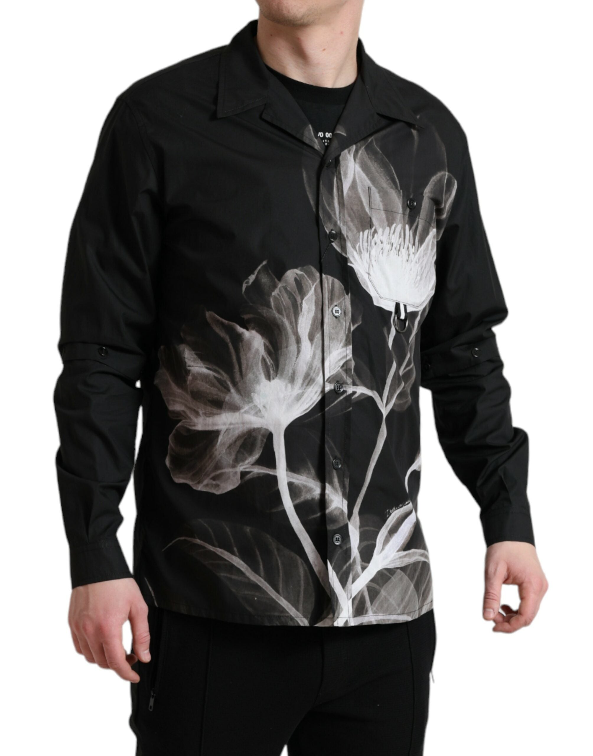 Chemise Dolce & Gabbana à fleurs noires