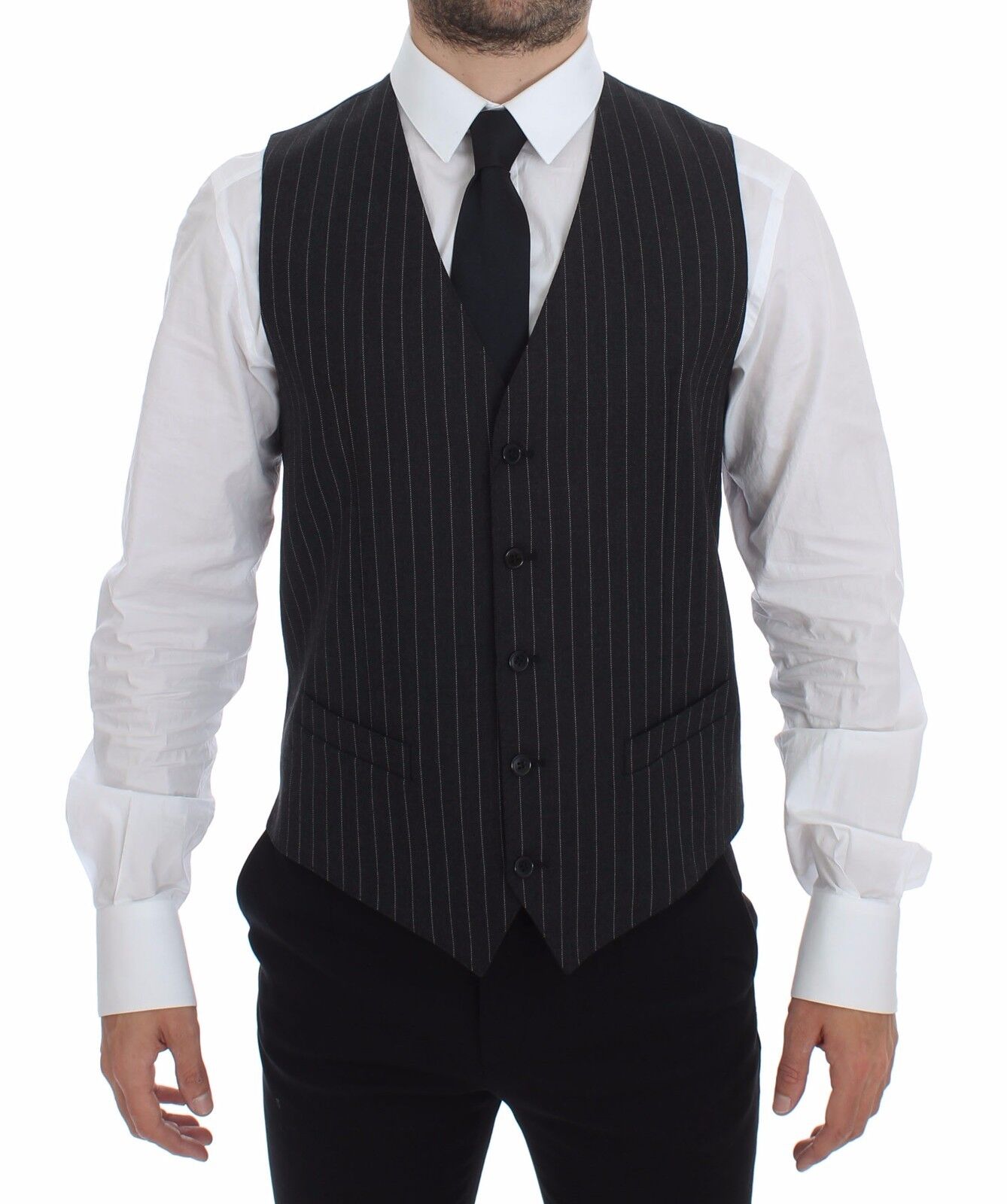 Gilet Dolce & Gabbana gris rayé