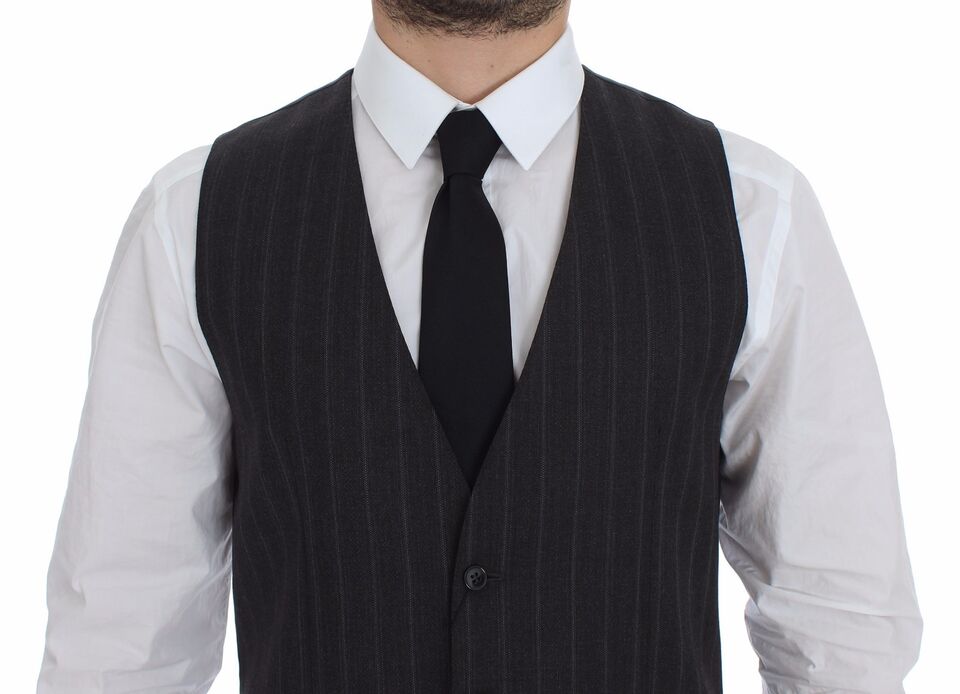 Gilet Dolce & Gabbana gris rayé