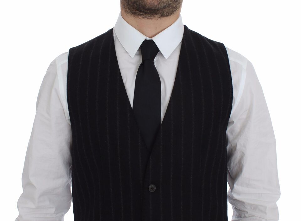 Gilet Dolce & Gabbana noir à rayures