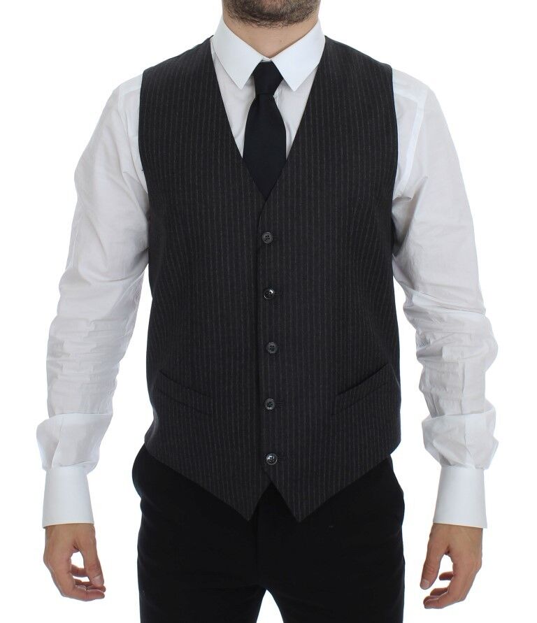 Gilet Dolce & Gabbana Strié gris