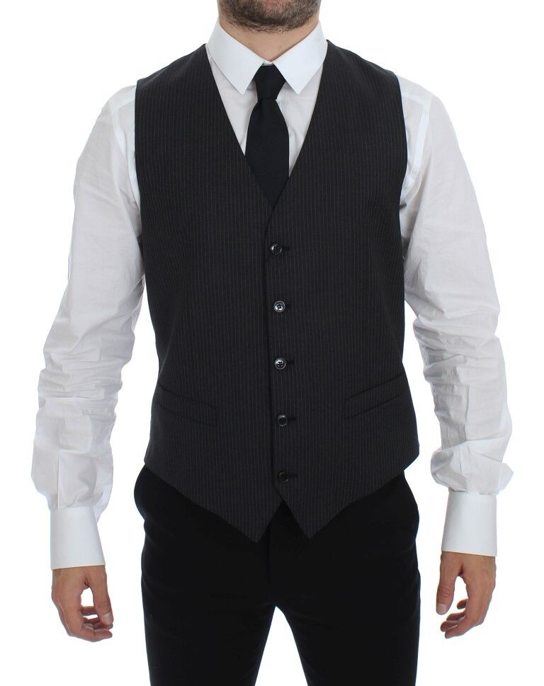 Gilet Dolce & Gabbana gris rayé