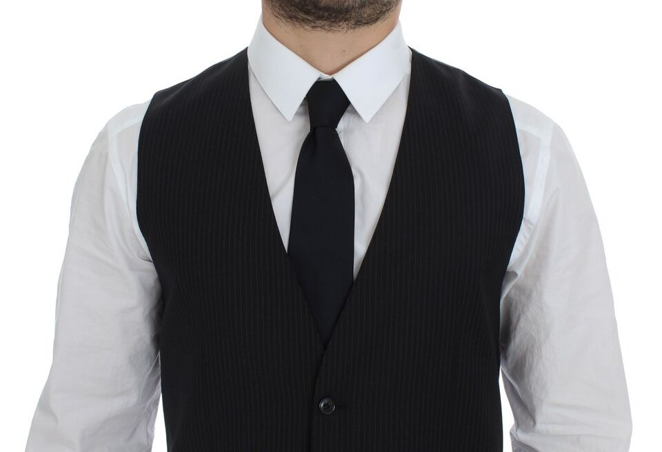 Gilet Dolce & Gabbana noir rayé