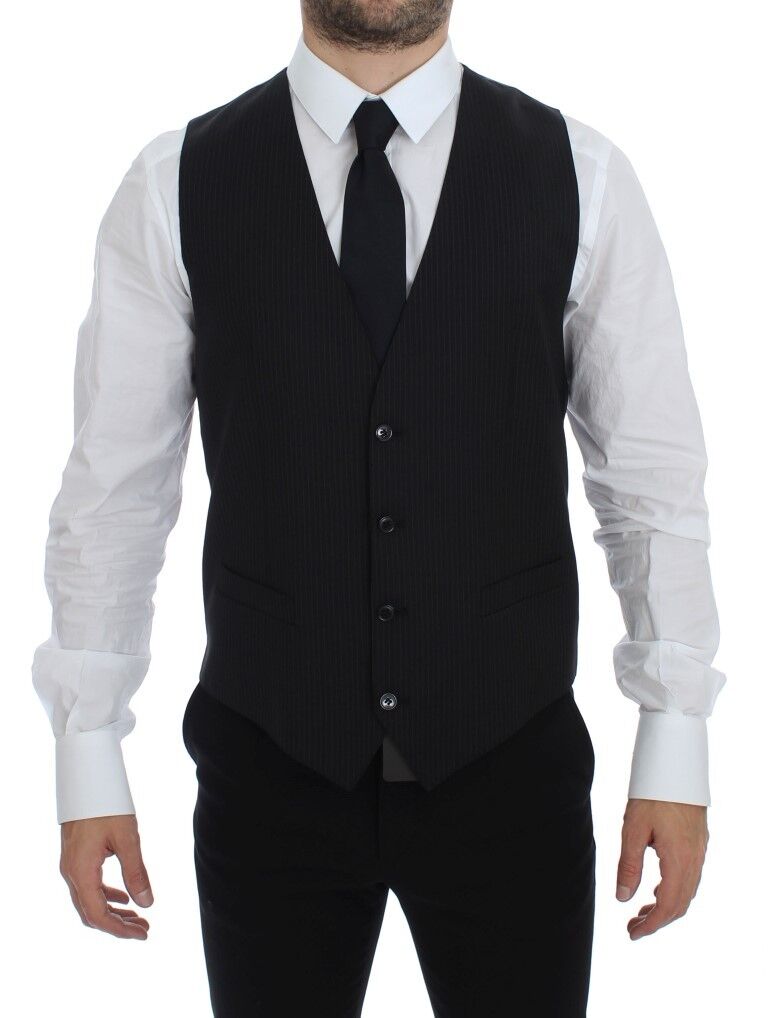 Gilet Dolce & Gabbana noir rayé