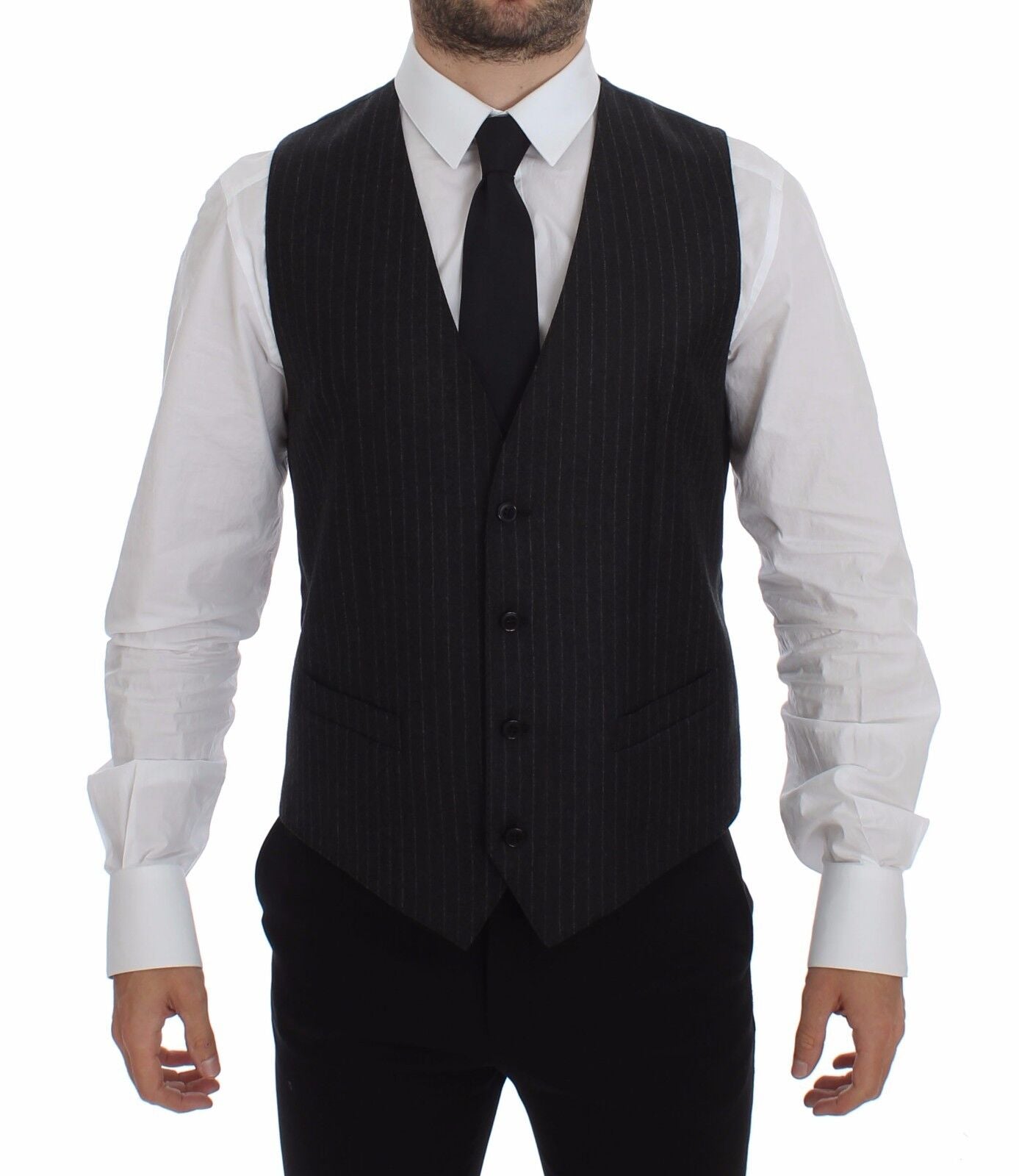 Gilet Dolce & Gabbana gris rayé