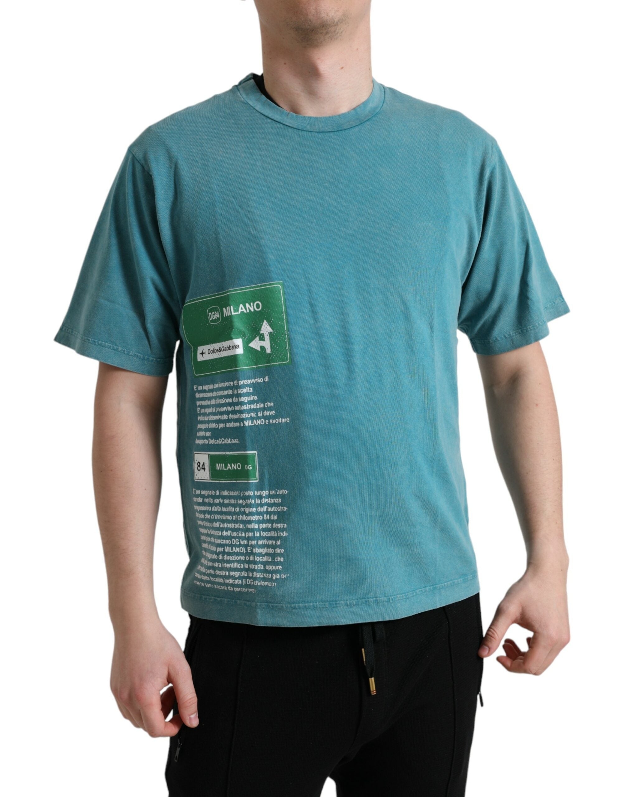 T-shirt Dolce & Gabbana Milano bleu